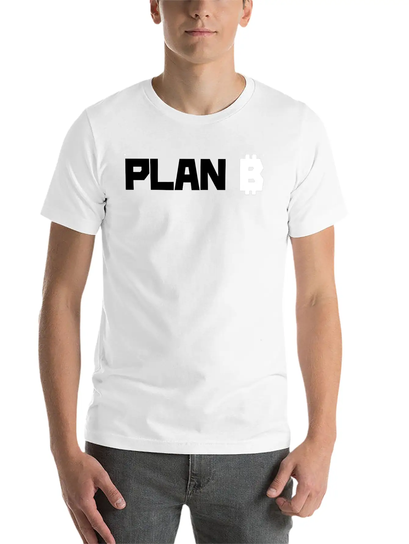 Bitcoin Is Our Plan B BTC Essential Unisex Summer Tee – Soft Cotton Casual Fit