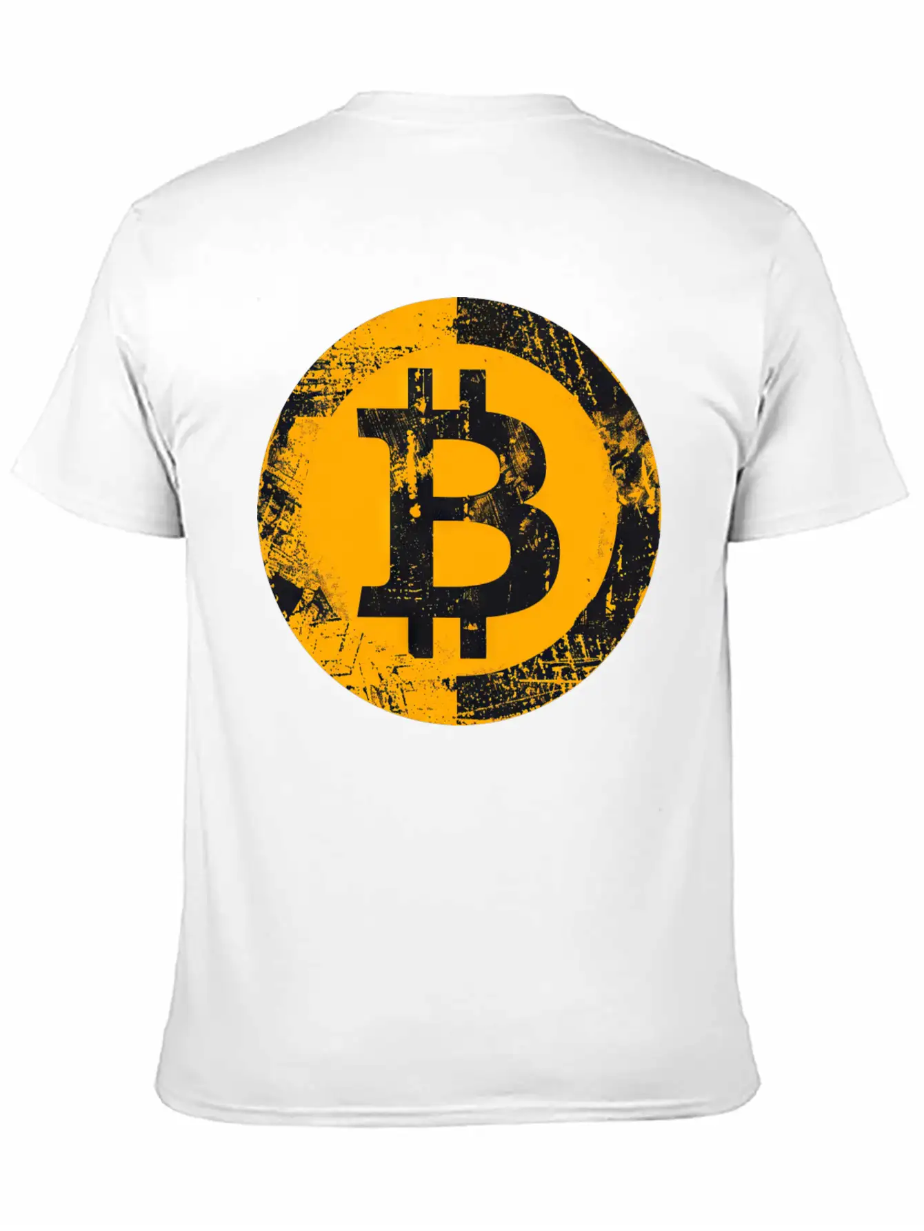 Bitcoin Logo Grunge Digital Gold Essential Unisex Summer Tee – Soft Cotton Casual Fit