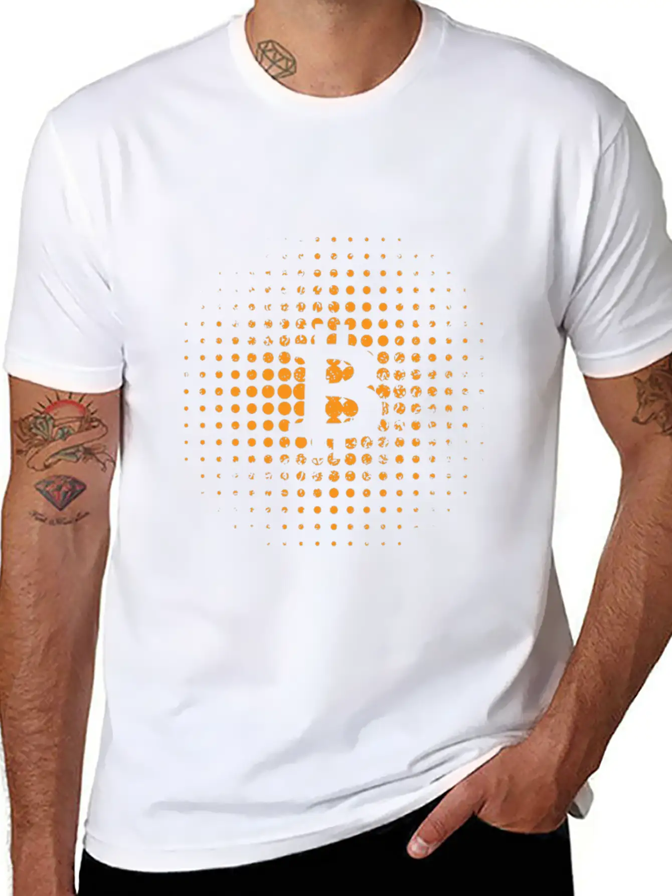 Bitcoin Logo Hodl Cryptocurrency BTC Timeless Short Sleeve Tee – Comfy And Minimalist Design
