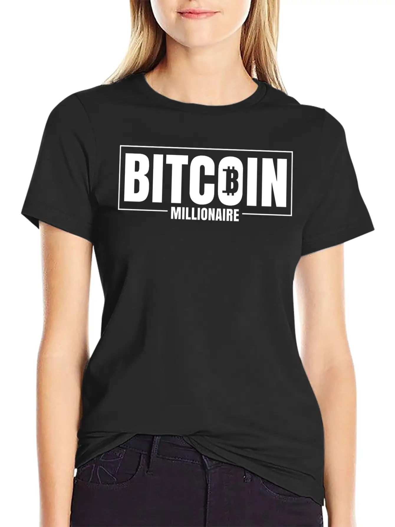 Bitcoin Millionaire Stylish Everyday T-Shirt – Unisex Basic Cotton Tee