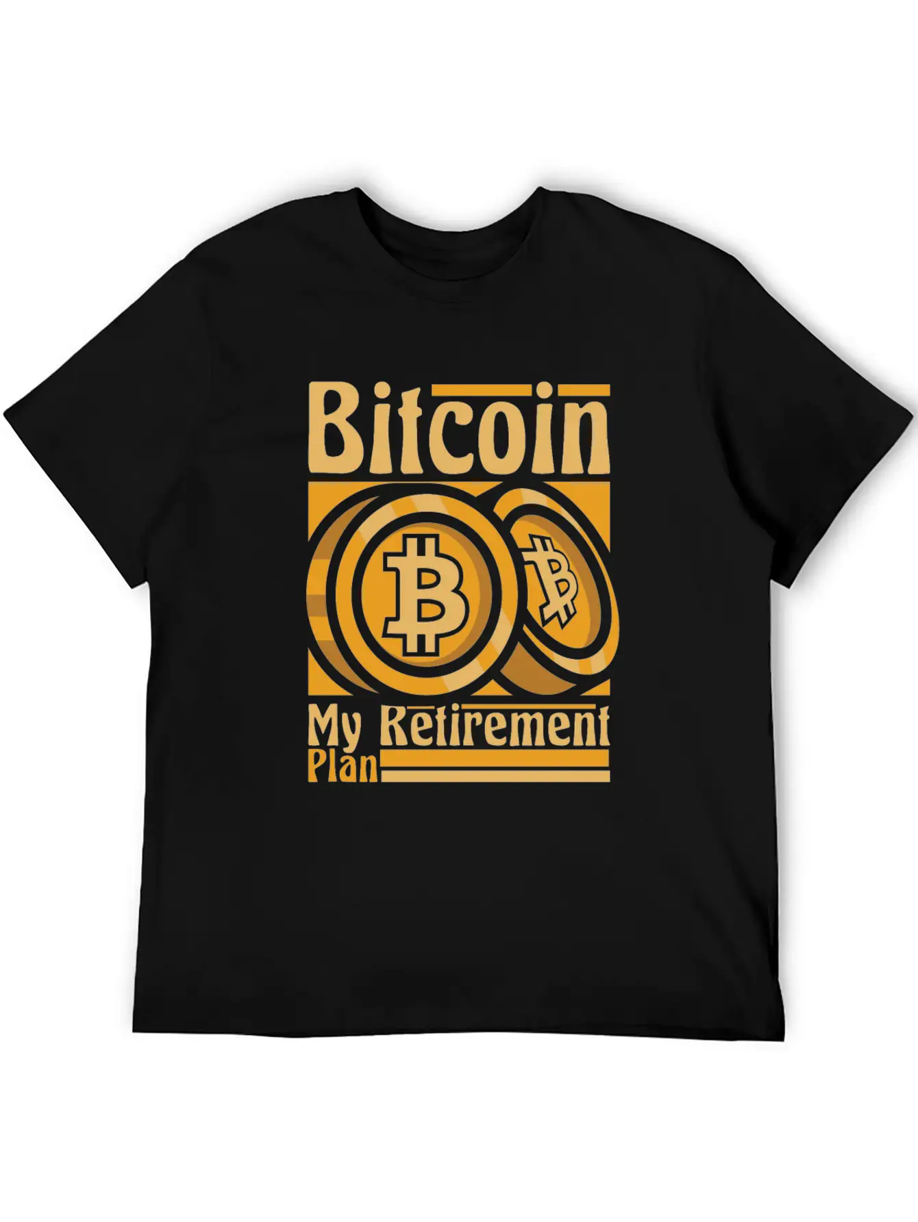 Bitcoin My Retirement Plan Blockchains Crypto Unisex Short Sleeve Soft Cotton T-Shirt – Casual Everyday Wear