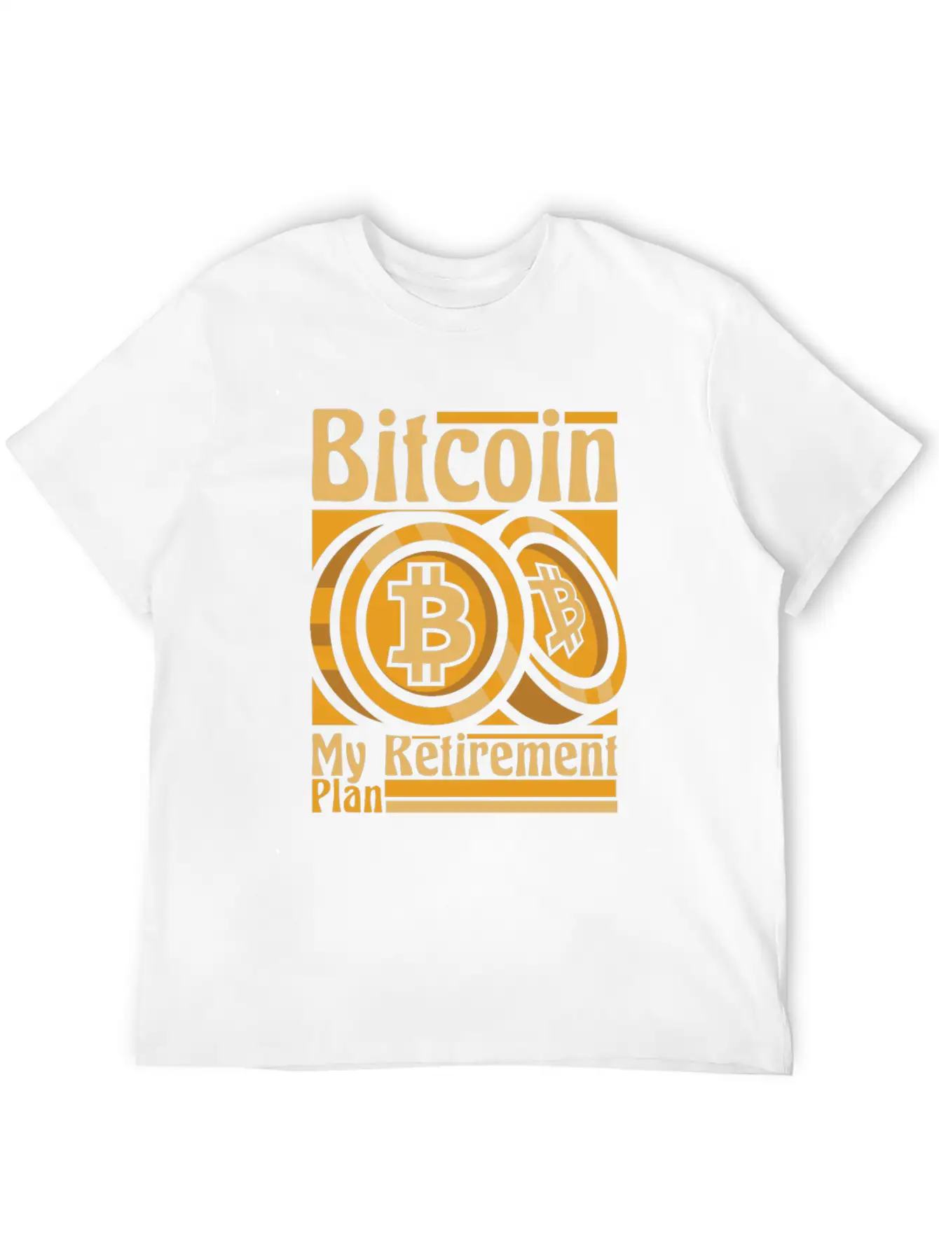 Bitcoin My Retirement Plan Blockchains Crypto Unisex Short Sleeve Soft Cotton T-Shirt – Casual Everyday Wear