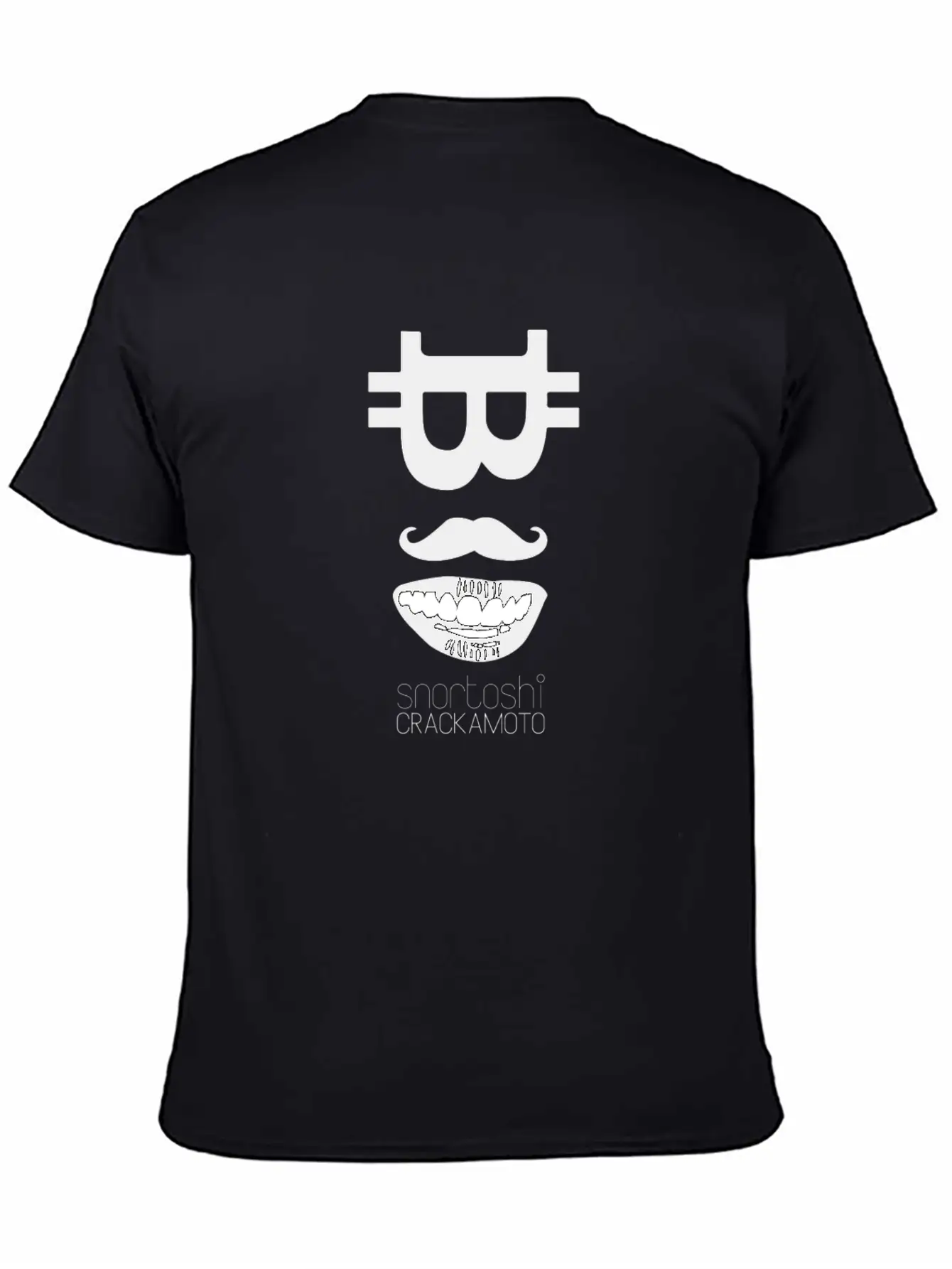 Bitcoin Tshirt - Snortoshi Crackamoto Unisex Short Sleeve Soft Cotton T-Shirt – Casual Everyday Wear