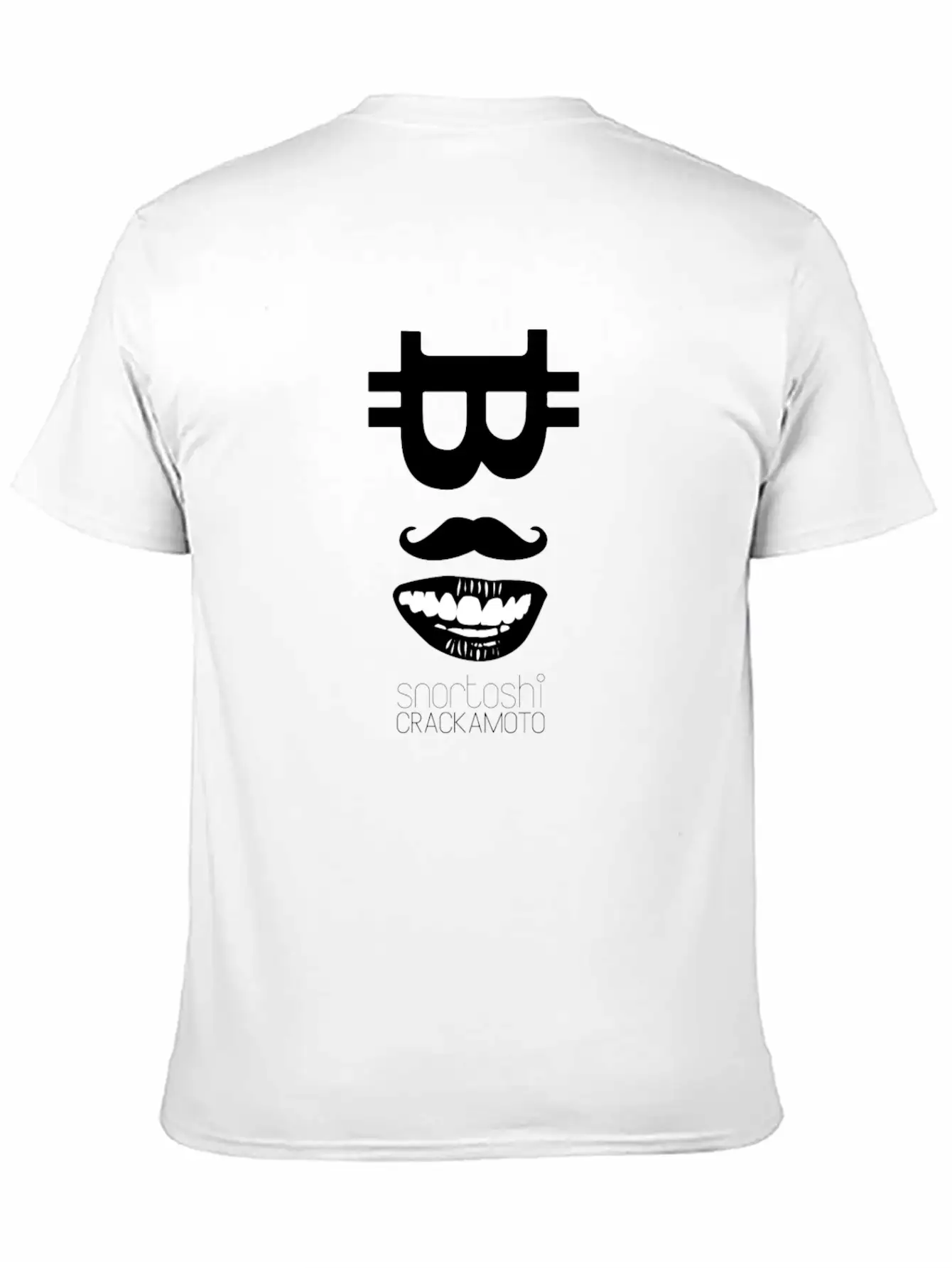 Bitcoin Tshirt - Snortoshi Crackamoto Unisex Short Sleeve Soft Cotton T-Shirt – Casual Everyday Wear