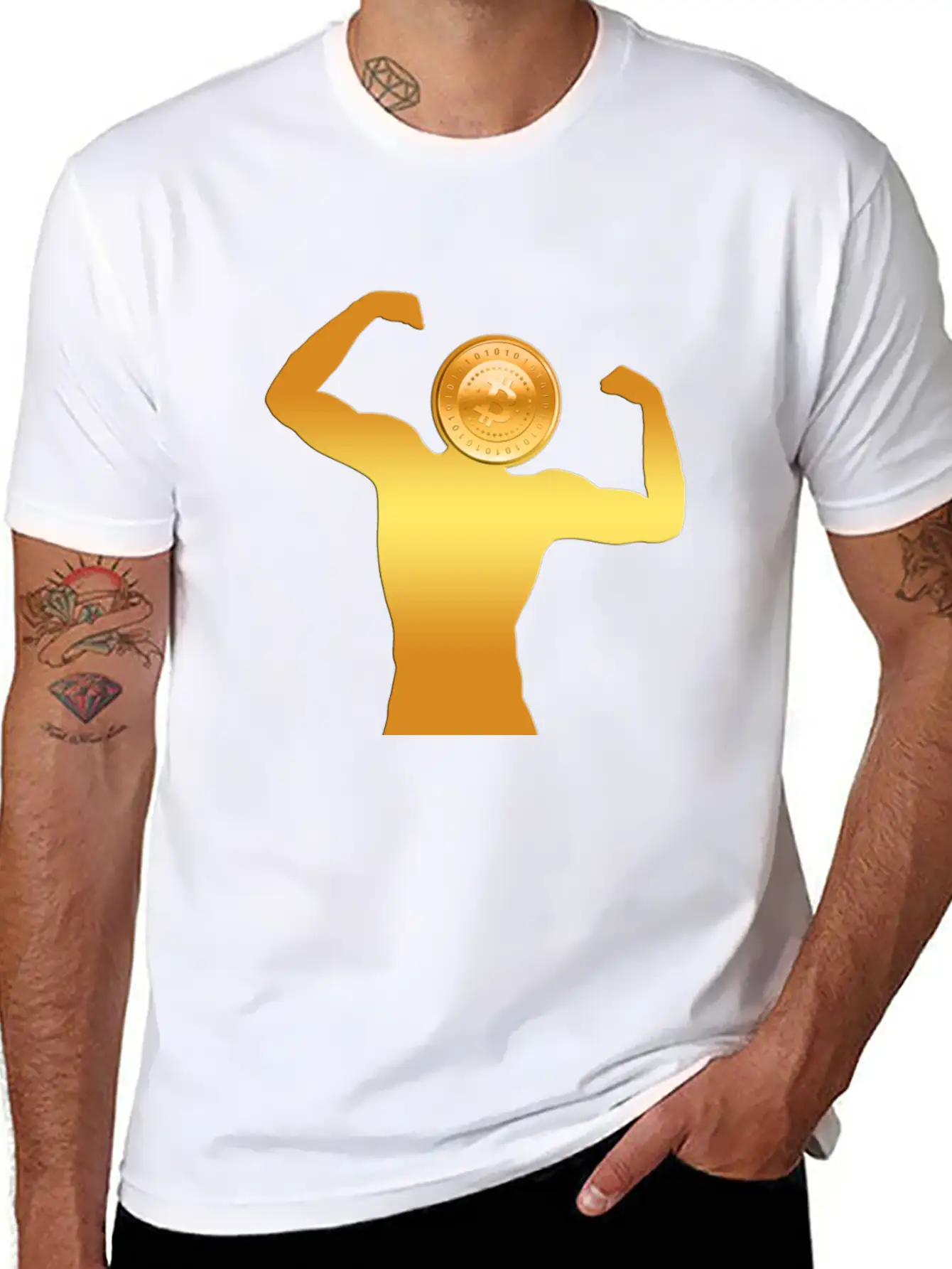 Bitcoin Unisex Casual T-Shirt – Clean Design For Daily Comfort