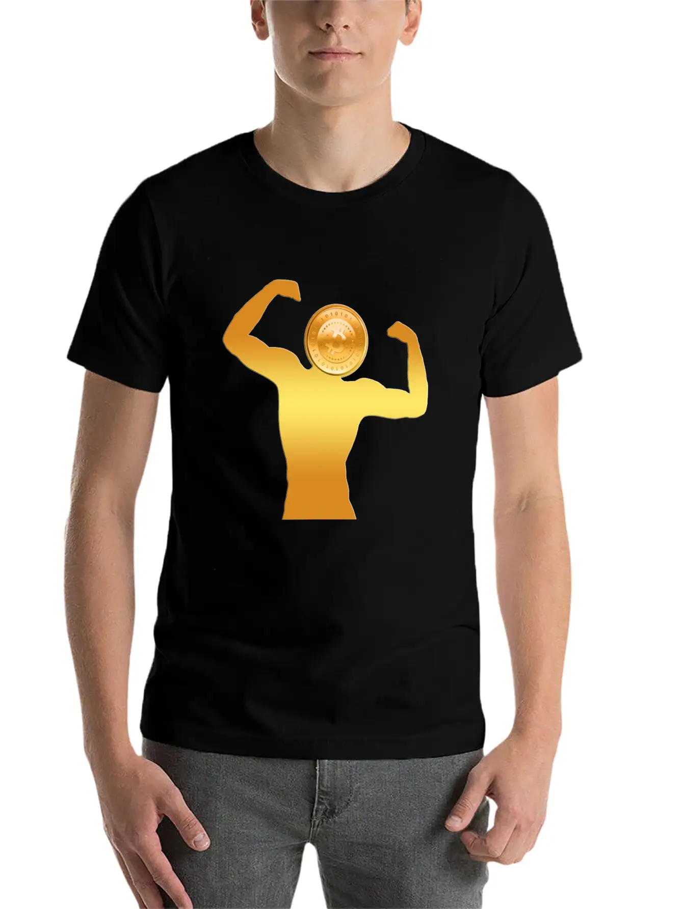 Bitcoin Unisex Casual T-Shirt – Clean Design For Daily Comfort