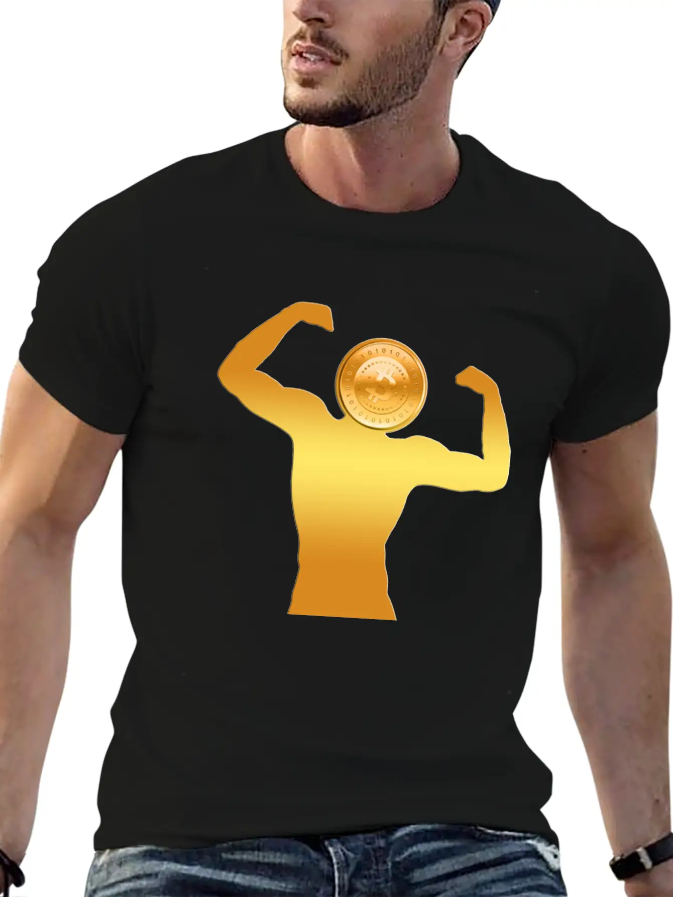 Bitcoin Unisex Casual T-Shirt – Clean Design For Daily Comfort
