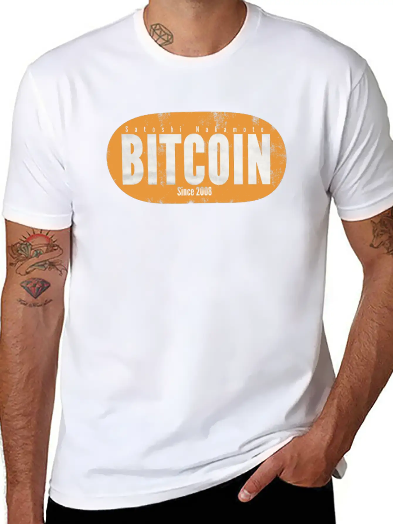 Bitcoin Unisex Short Sleeve Soft Cotton T-Shirt – Casual Everyday Wear