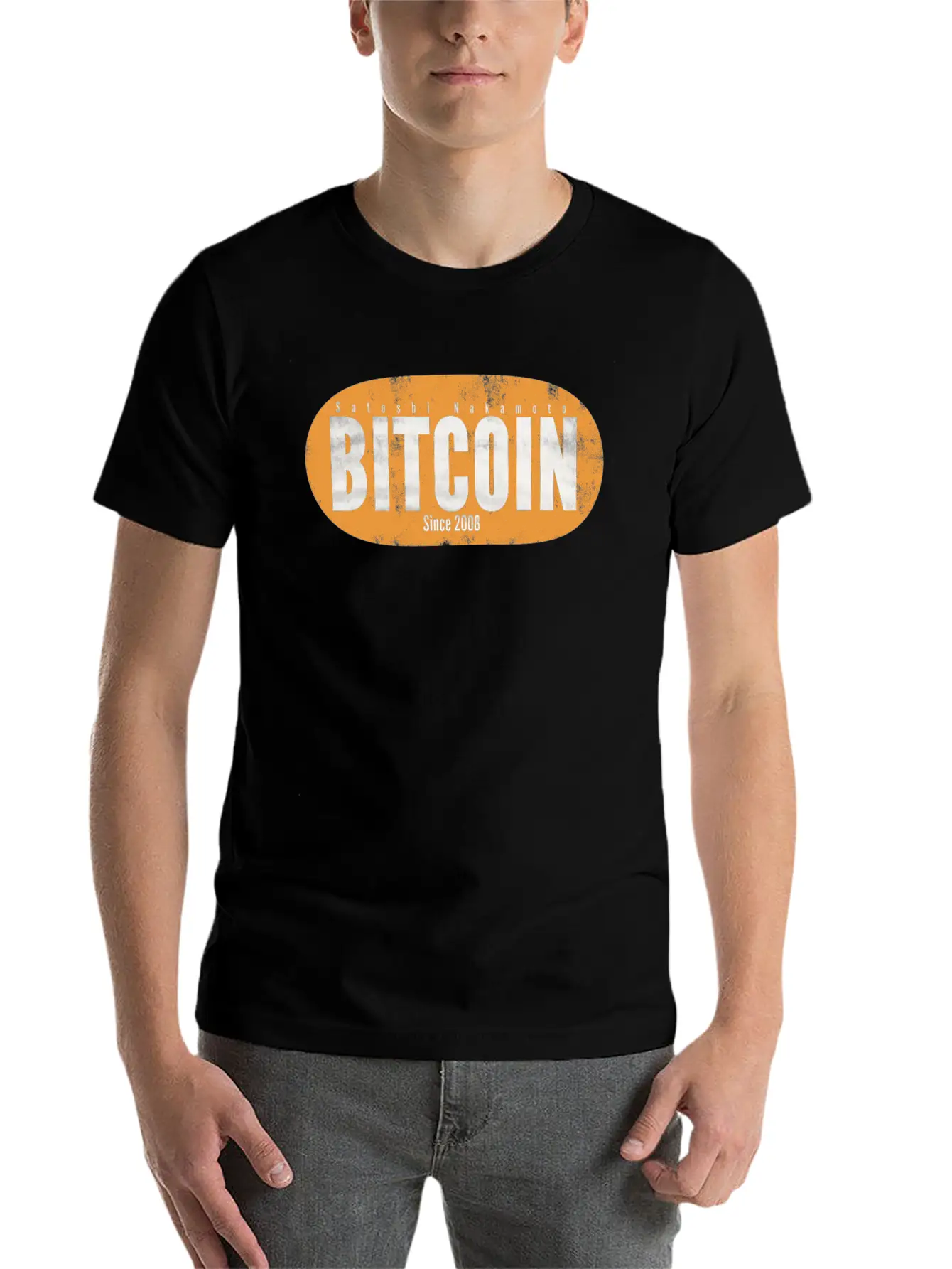 Bitcoin Unisex Short Sleeve Soft Cotton T-Shirt – Casual Everyday Wear