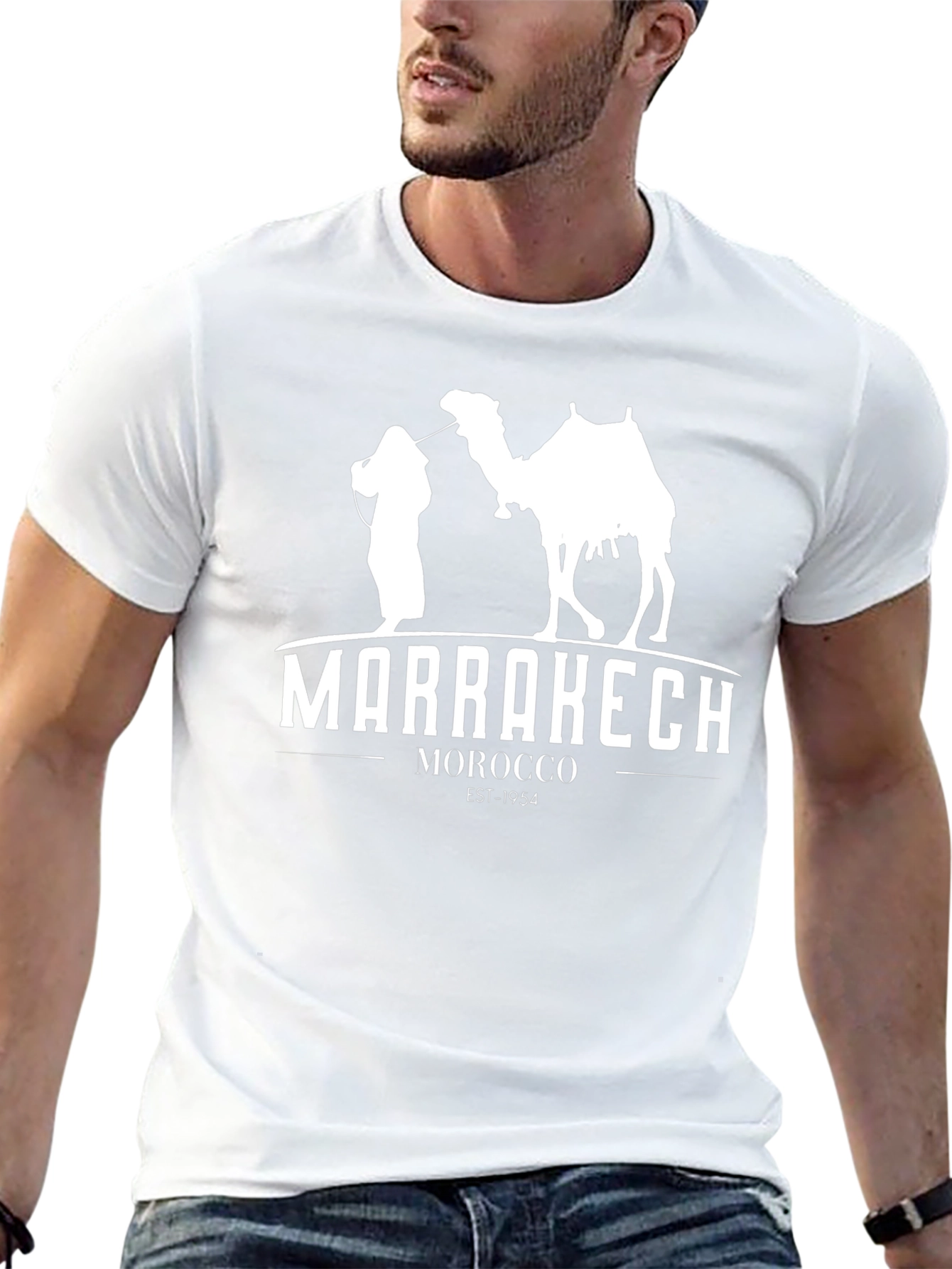 Marrakech Morocco T-Shirt - Black Graphic Tee