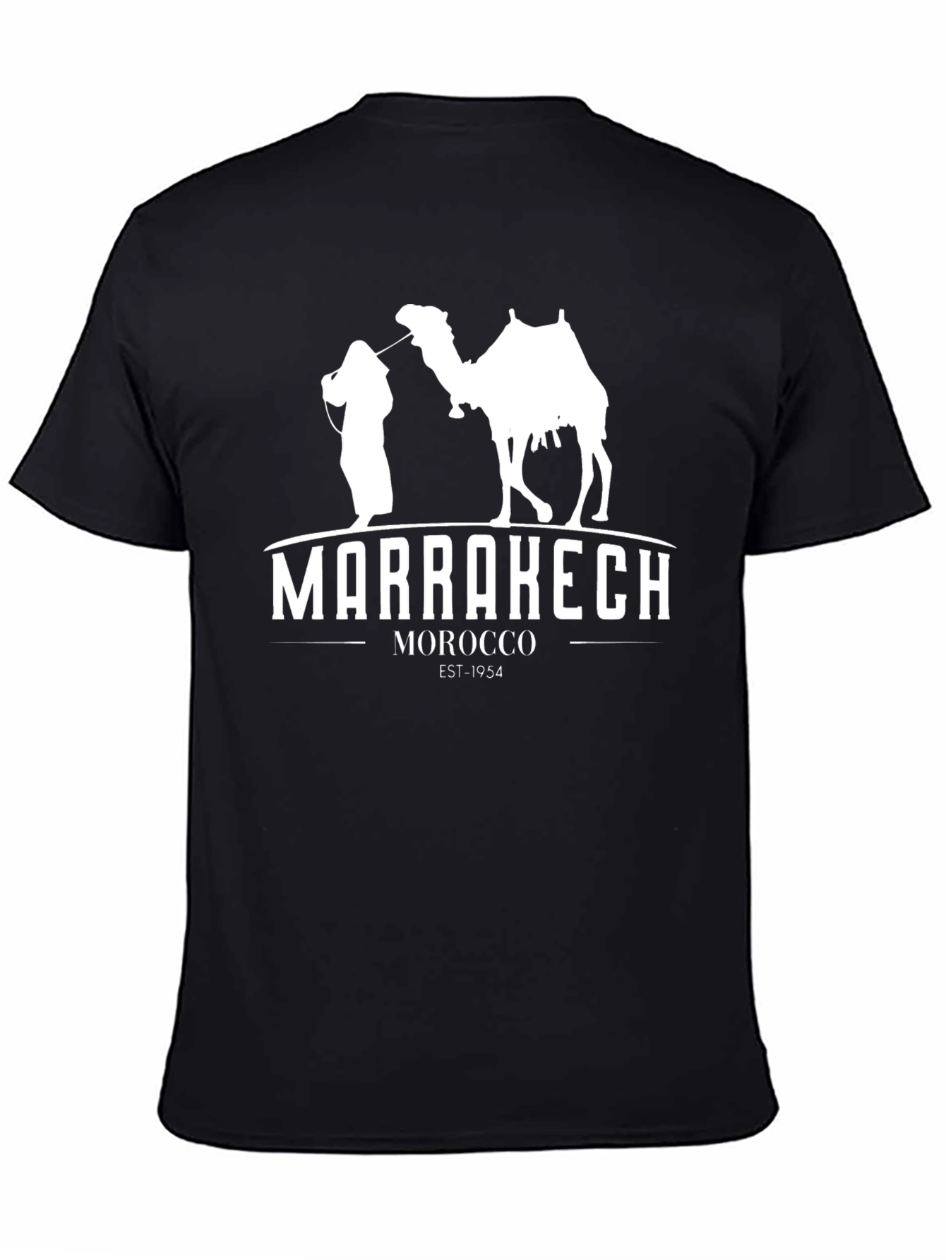 Marrakech Morocco T-Shirt - Black Graphic Tee