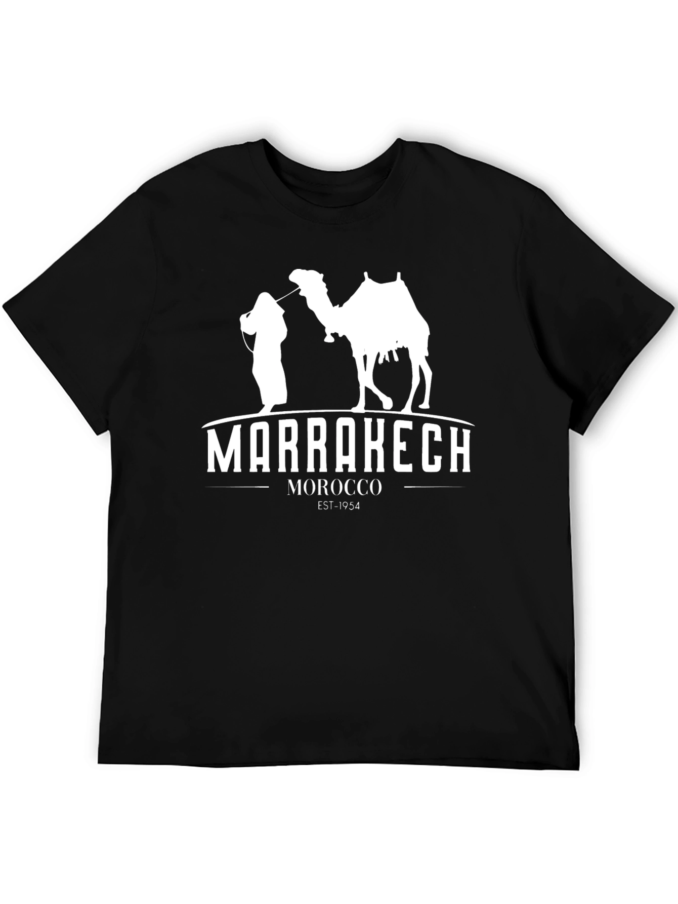 Marrakech Morocco T-Shirt - Black Graphic Tee