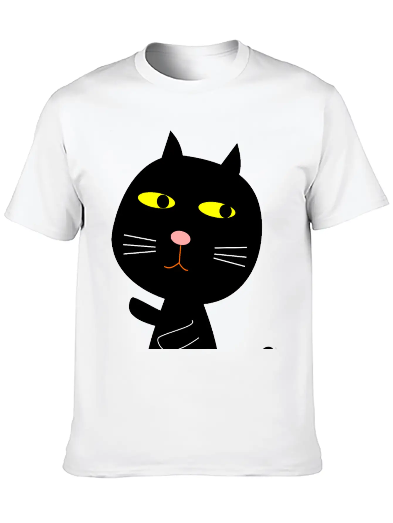 Black Cat Basic Graphic T-Shirt – Daily Comfort In Soft Cotton