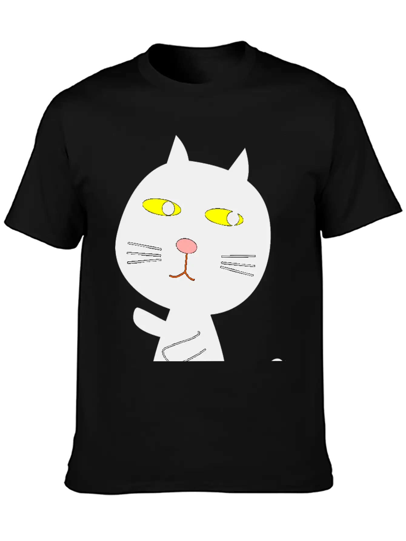Black Cat Basic Graphic T-Shirt – Daily Comfort In Soft Cotton