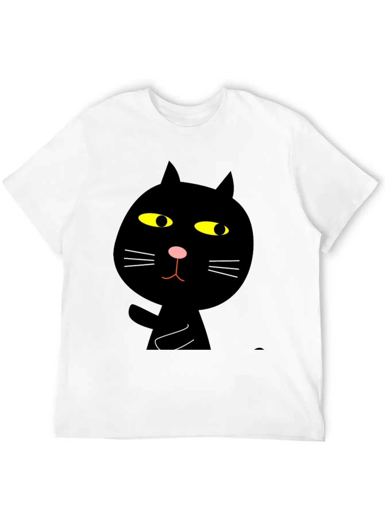 Black Cat Basic Graphic T-Shirt – Daily Comfort In Soft Cotton