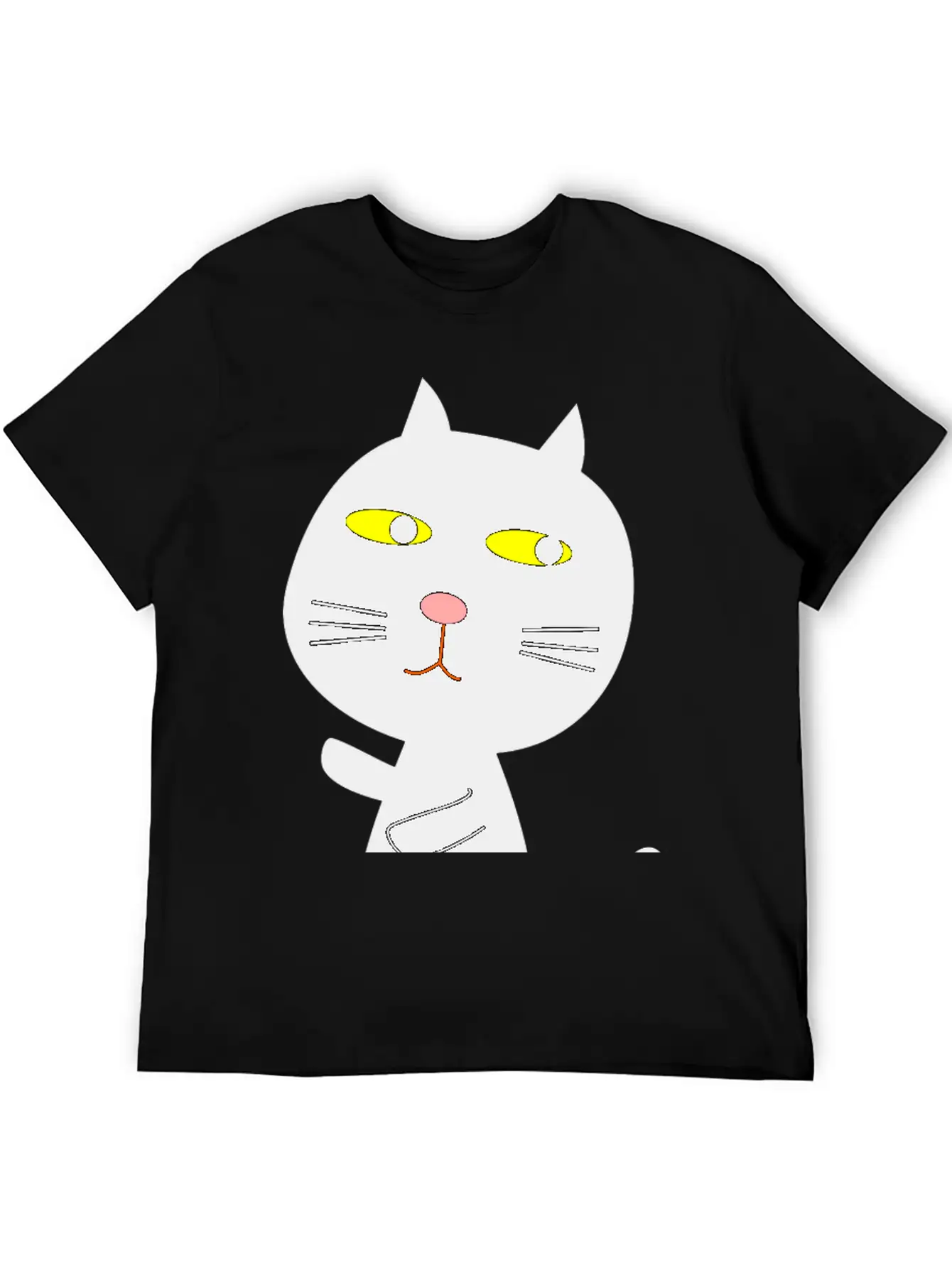 Black Cat Basic Graphic T-Shirt – Daily Comfort In Soft Cotton