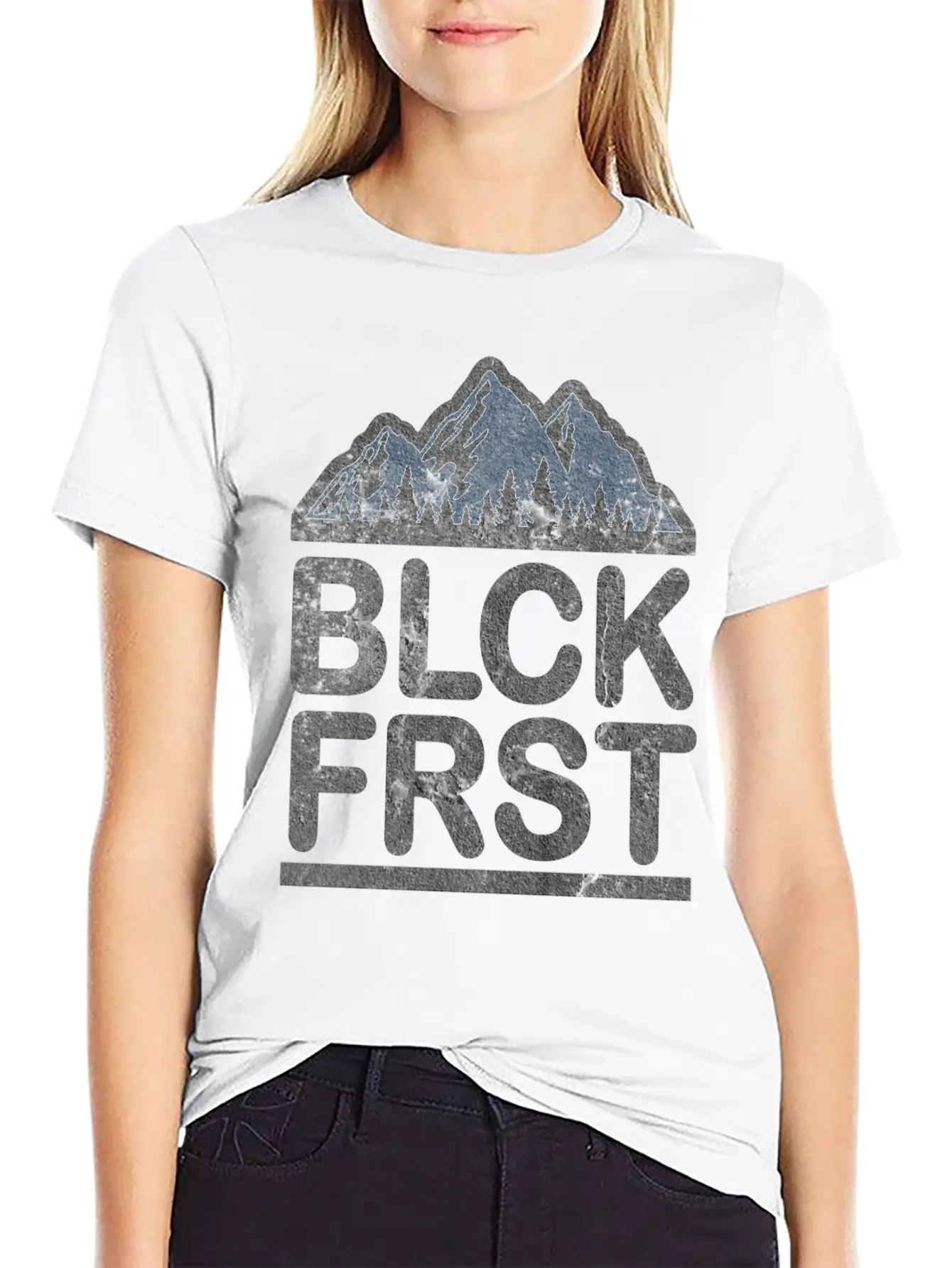 Black Forest Hiking Unisex Short Sleeve Soft Cotton T-Shirt – Casual Everyday Wear
