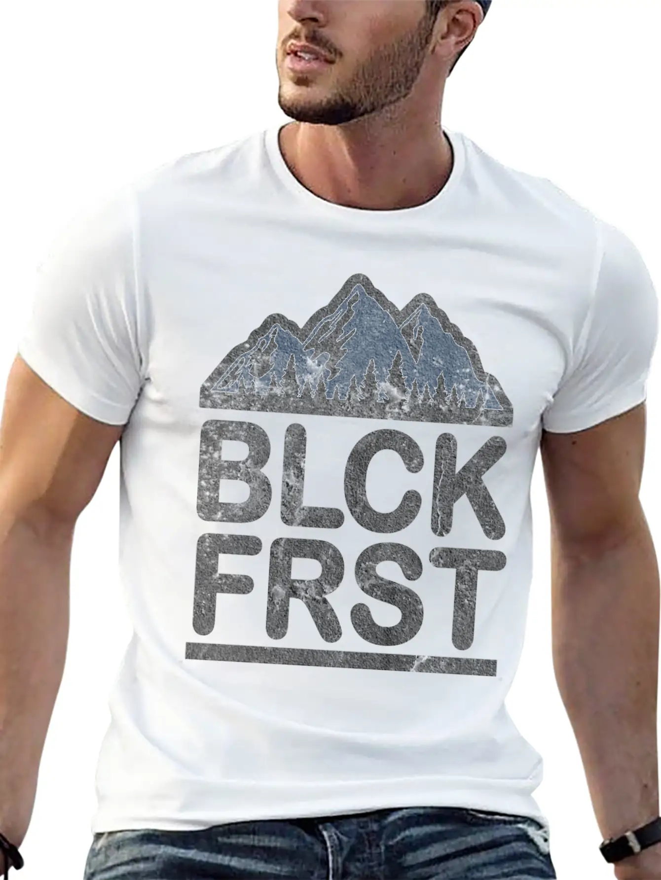 Black Forest Hiking Unisex Short Sleeve Soft Cotton T-Shirt – Casual Everyday Wear