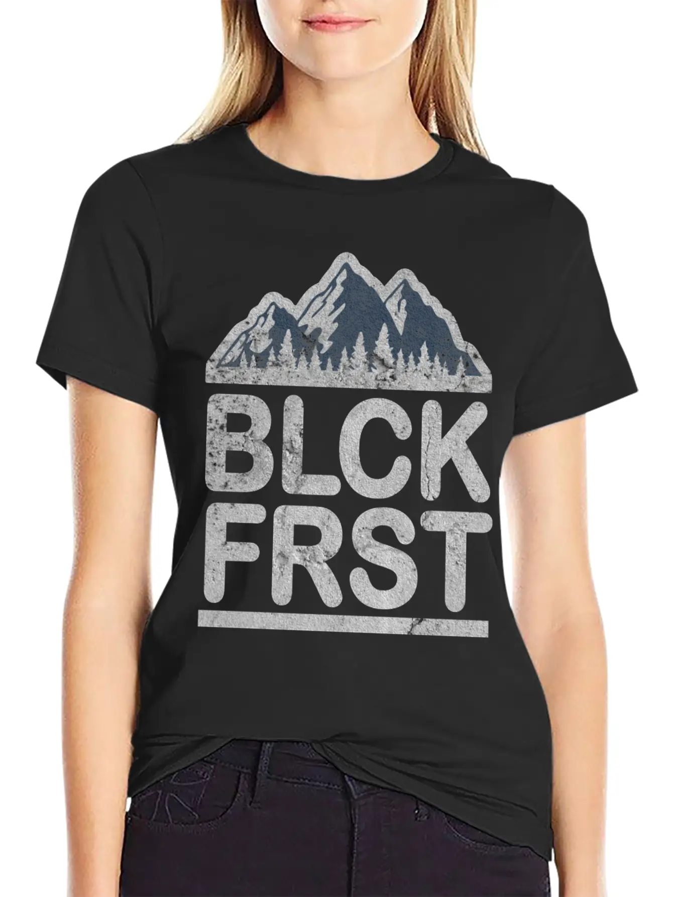 Black Forest Hiking Unisex Short Sleeve Soft Cotton T-Shirt – Casual Everyday Wear