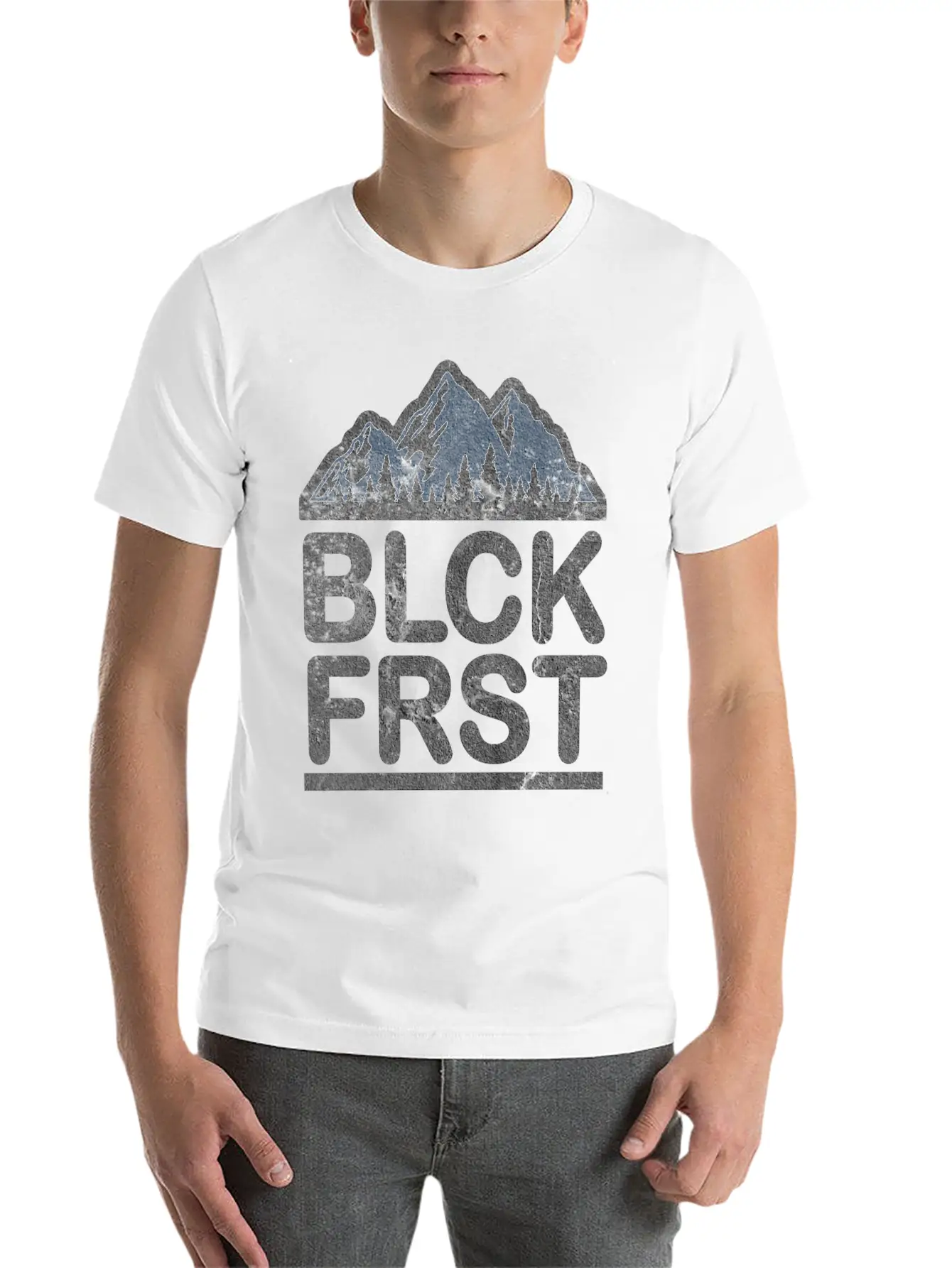 Black Forest Hiking Unisex Short Sleeve Soft Cotton T-Shirt – Casual Everyday Wear