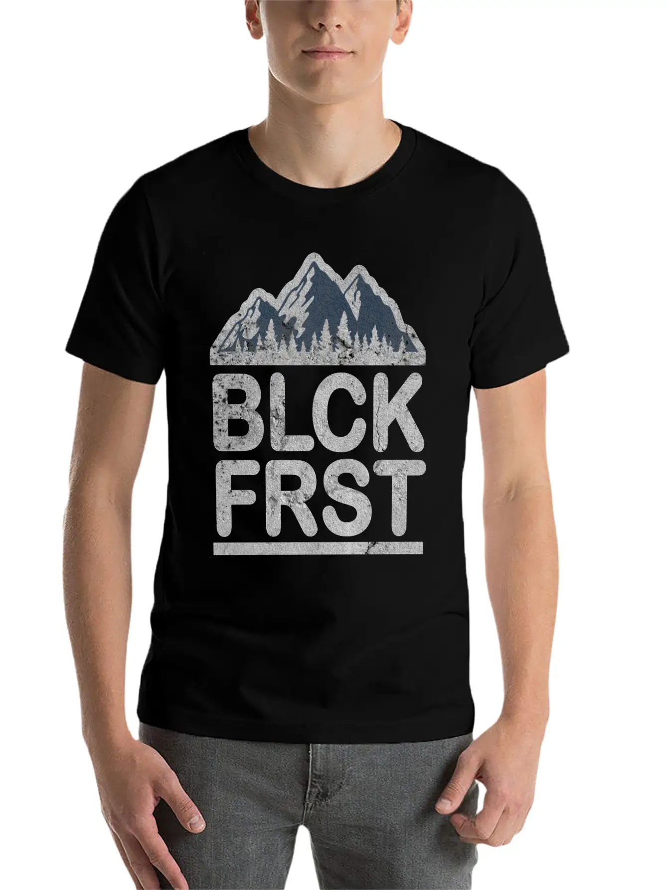 Black Forest Hiking Unisex Short Sleeve Soft Cotton T-Shirt – Casual Everyday Wear