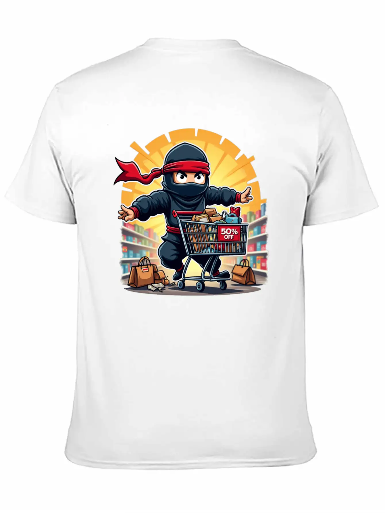 Black Friday: Ninja Shopper Essential Unisex Summer Tee – Soft Cotton Casual Fit