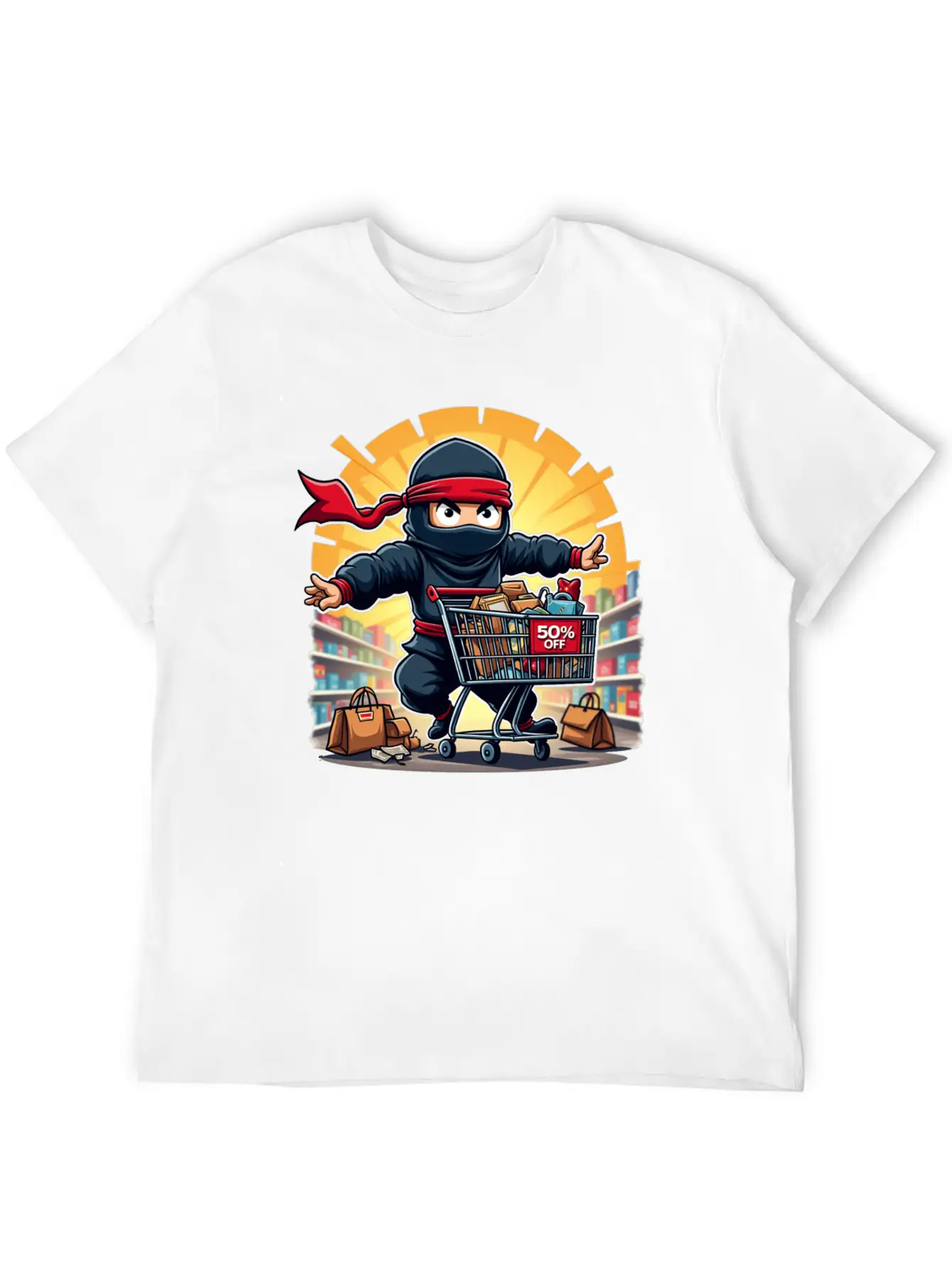 Black Friday: Ninja Shopper Essential Unisex Summer Tee – Soft Cotton Casual Fit