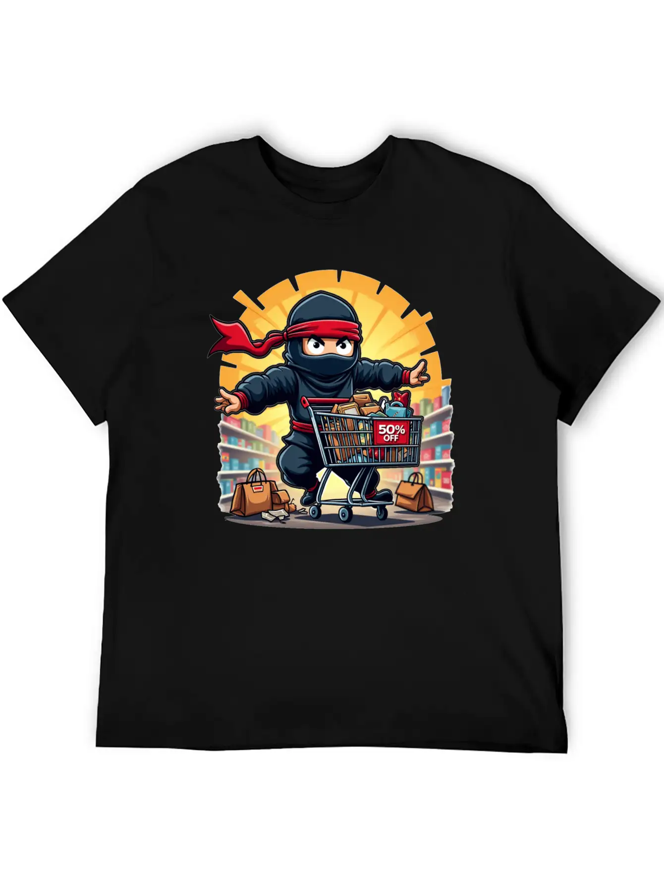 Black Friday: Ninja Shopper Essential Unisex Summer Tee – Soft Cotton Casual Fit
