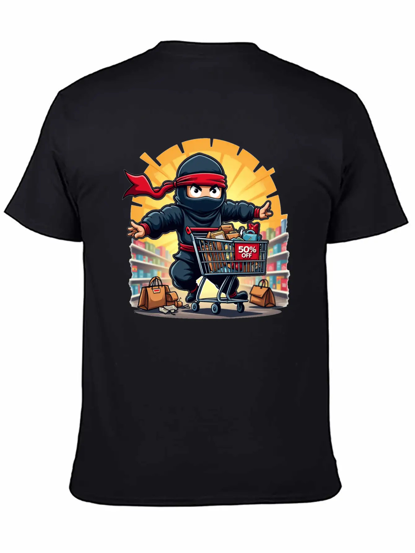 Black Friday: Ninja Shopper Essential Unisex Summer Tee – Soft Cotton Casual Fit