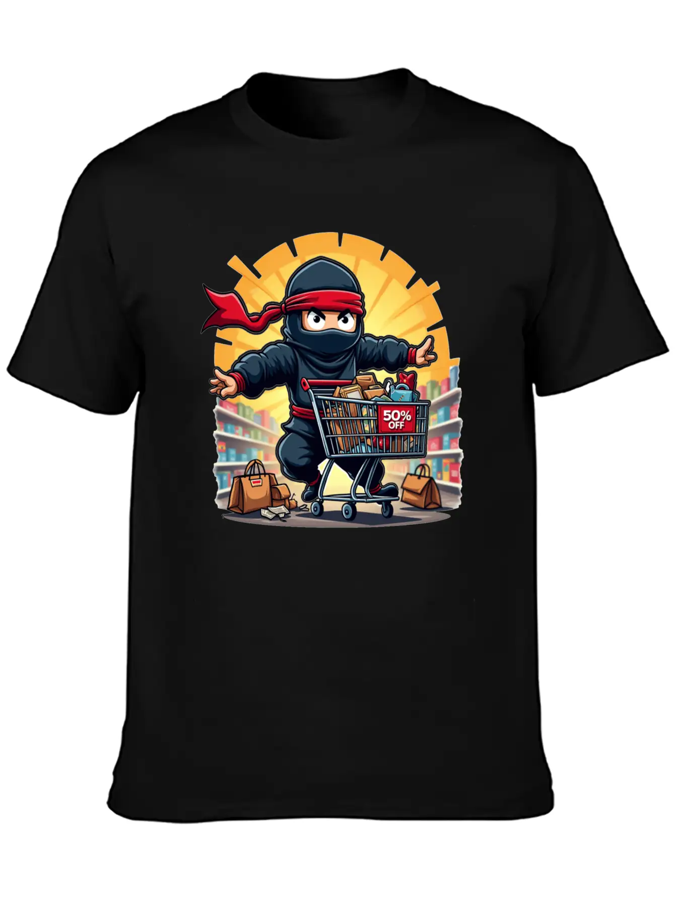 Black Friday: Ninja Shopper Essential Unisex Summer Tee – Soft Cotton Casual Fit