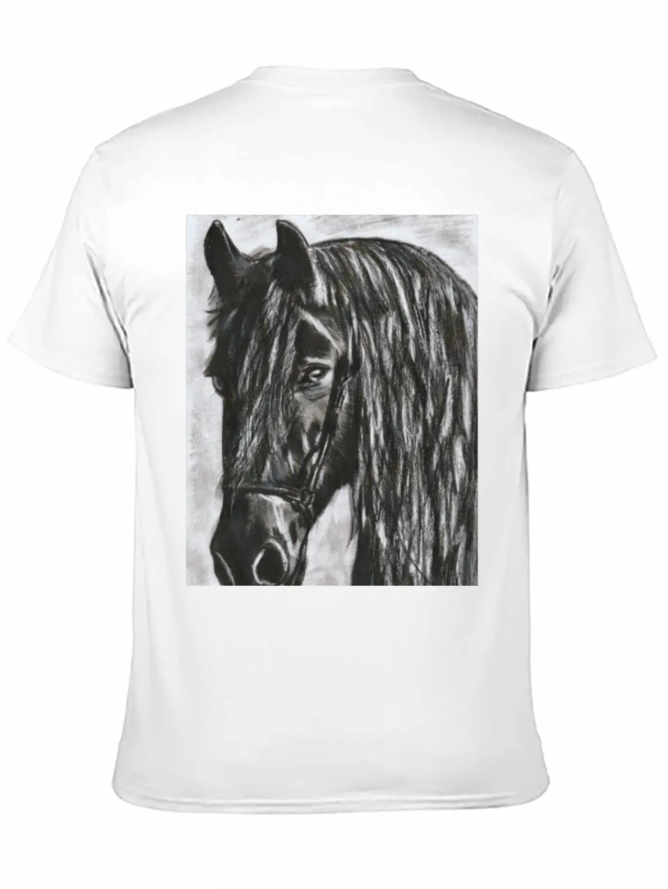 Black Horse Stylish Everyday T-Shirt – Unisex Basic Cotton Tee