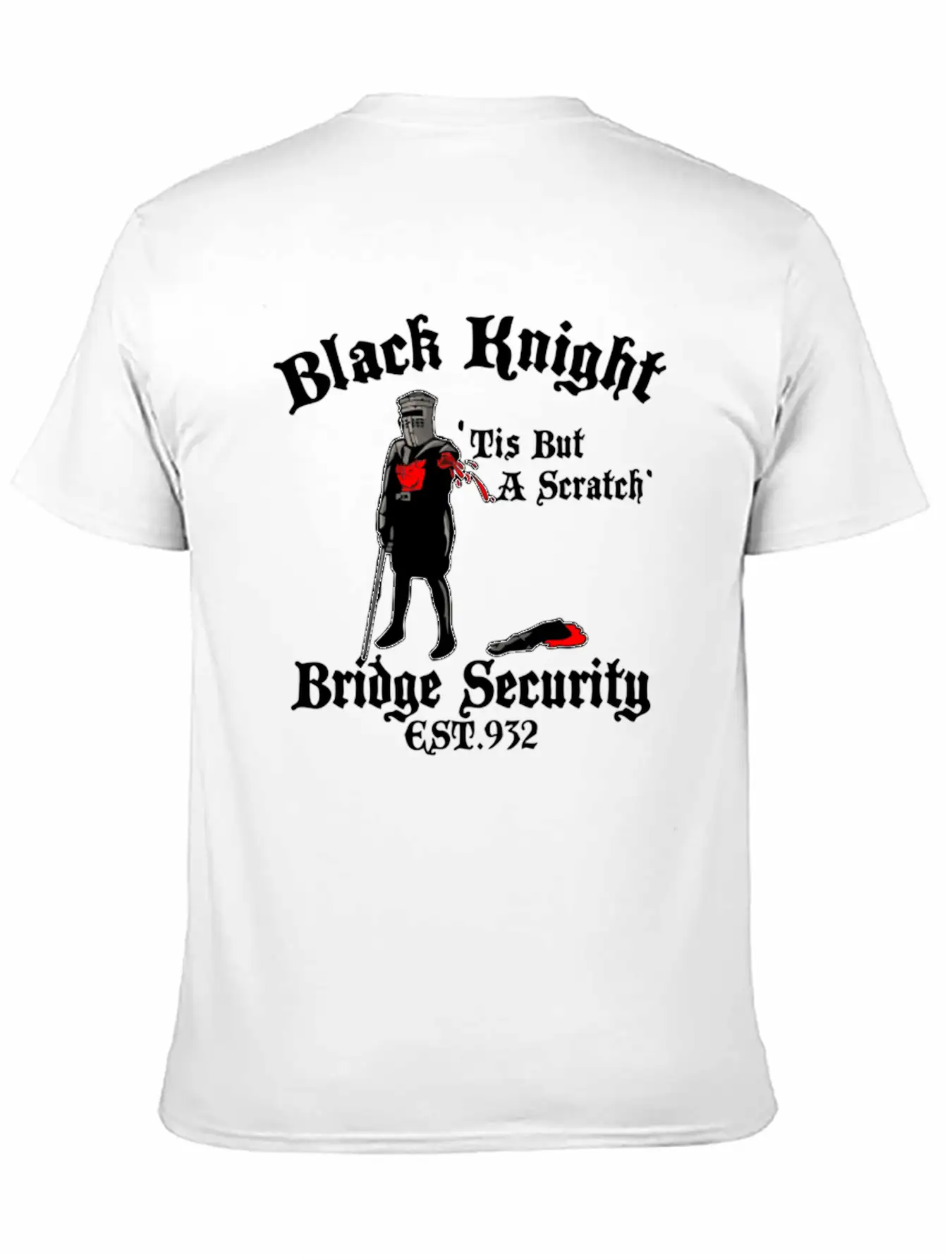 Black Knight Bridge Security New Relaxed Everyday Tee – Lightweight And Durable Cotton
