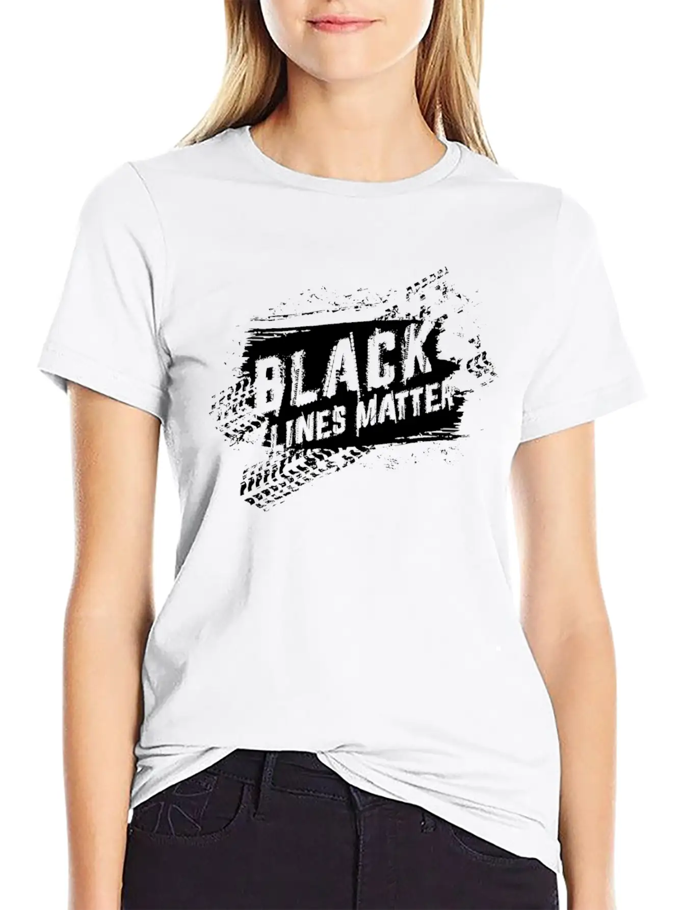 Black Line Matters Essential Unisex Summer Tee – Soft Cotton Casual Fit