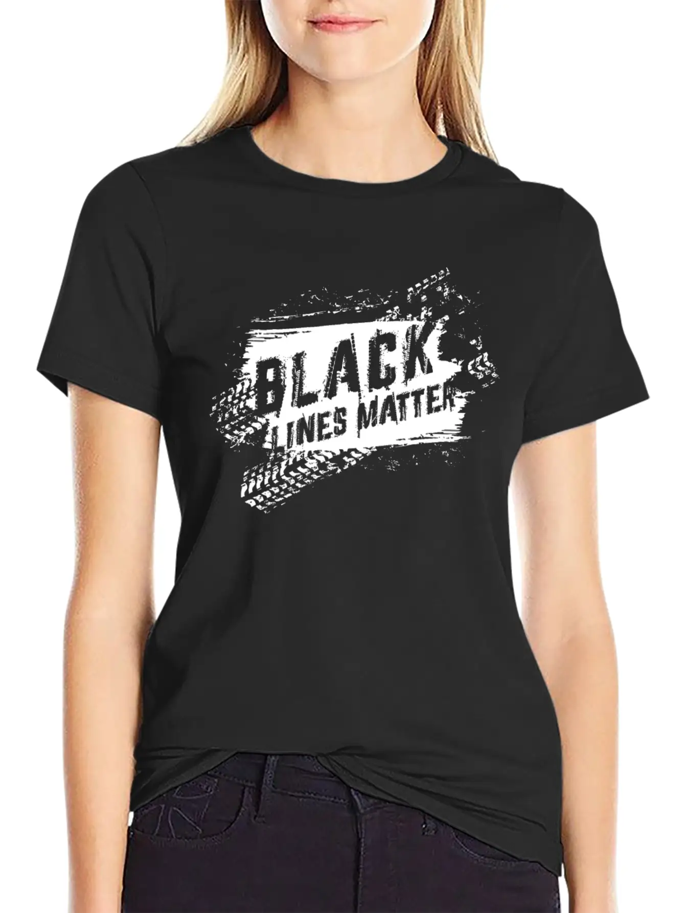 Black Line Matters Essential Unisex Summer Tee – Soft Cotton Casual Fit