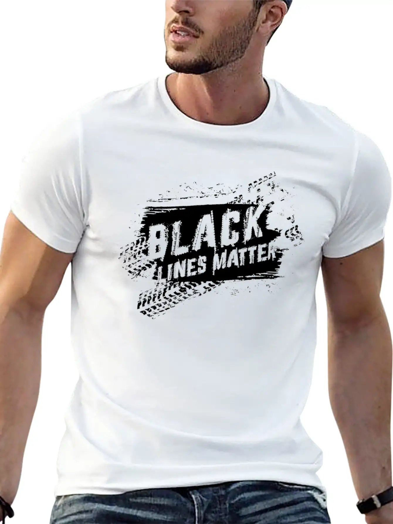 Black Line Matters Essential Unisex Summer Tee – Soft Cotton Casual Fit