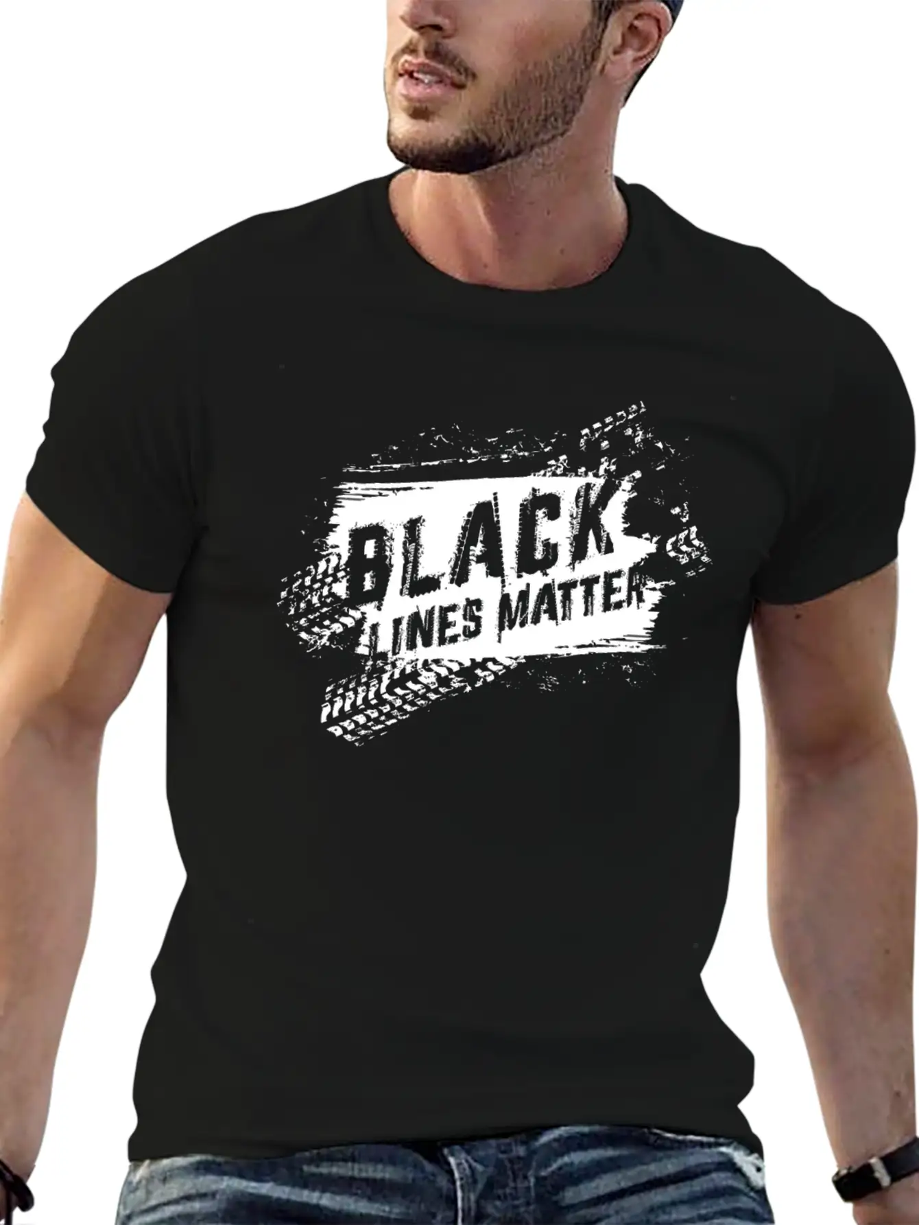 Black Line Matters Essential Unisex Summer Tee – Soft Cotton Casual Fit