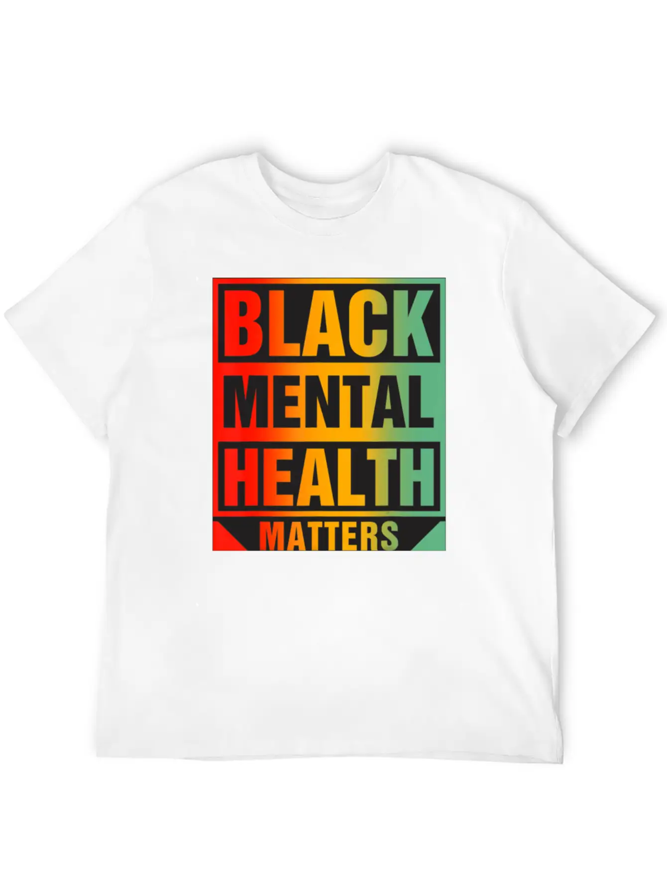 Black Mental Health Matters Unisex Casual T-Shirt – Clean Design For Daily Comfort