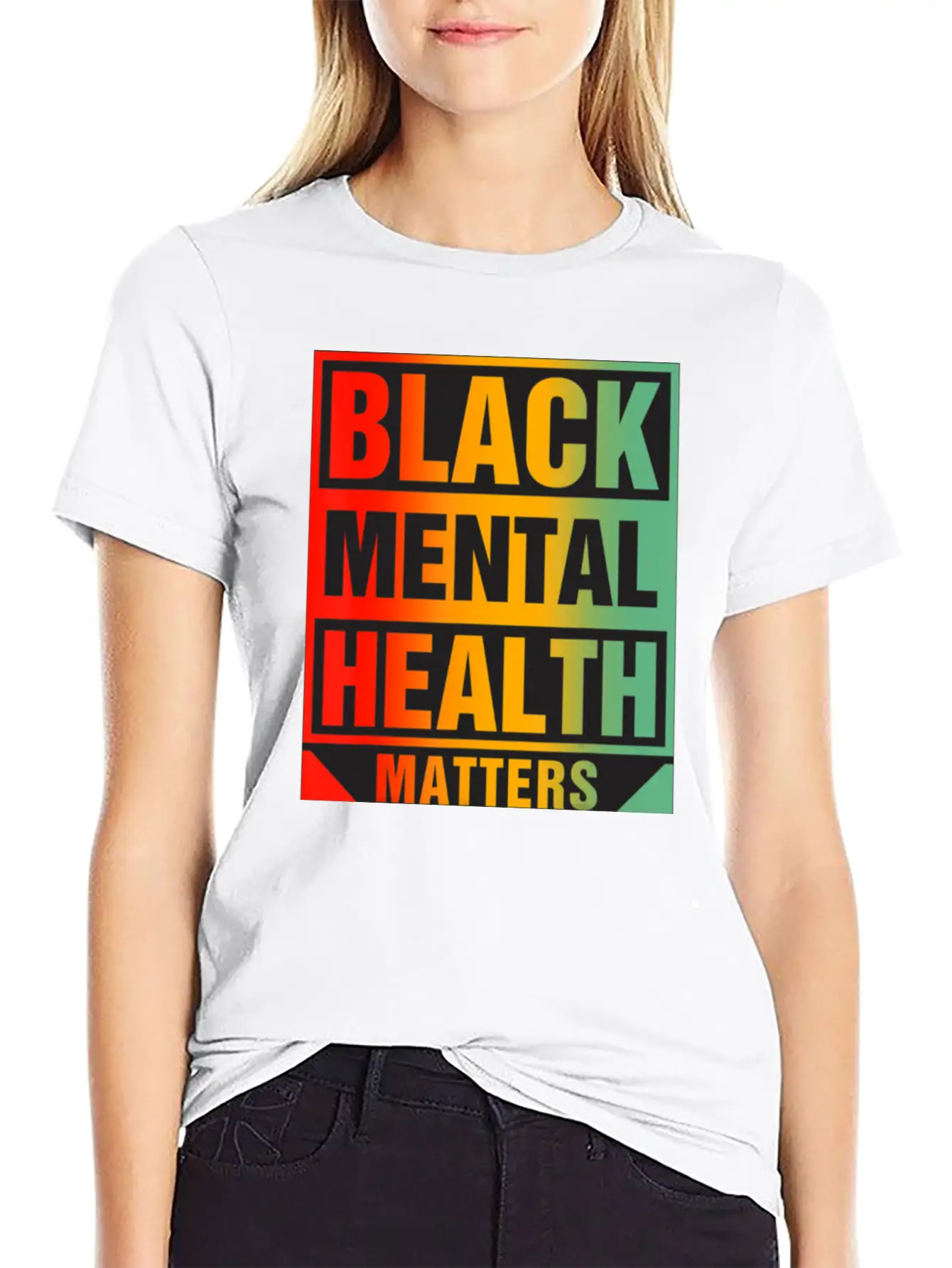 Black Mental Health Matters Unisex Casual T-Shirt – Clean Design For Daily Comfort