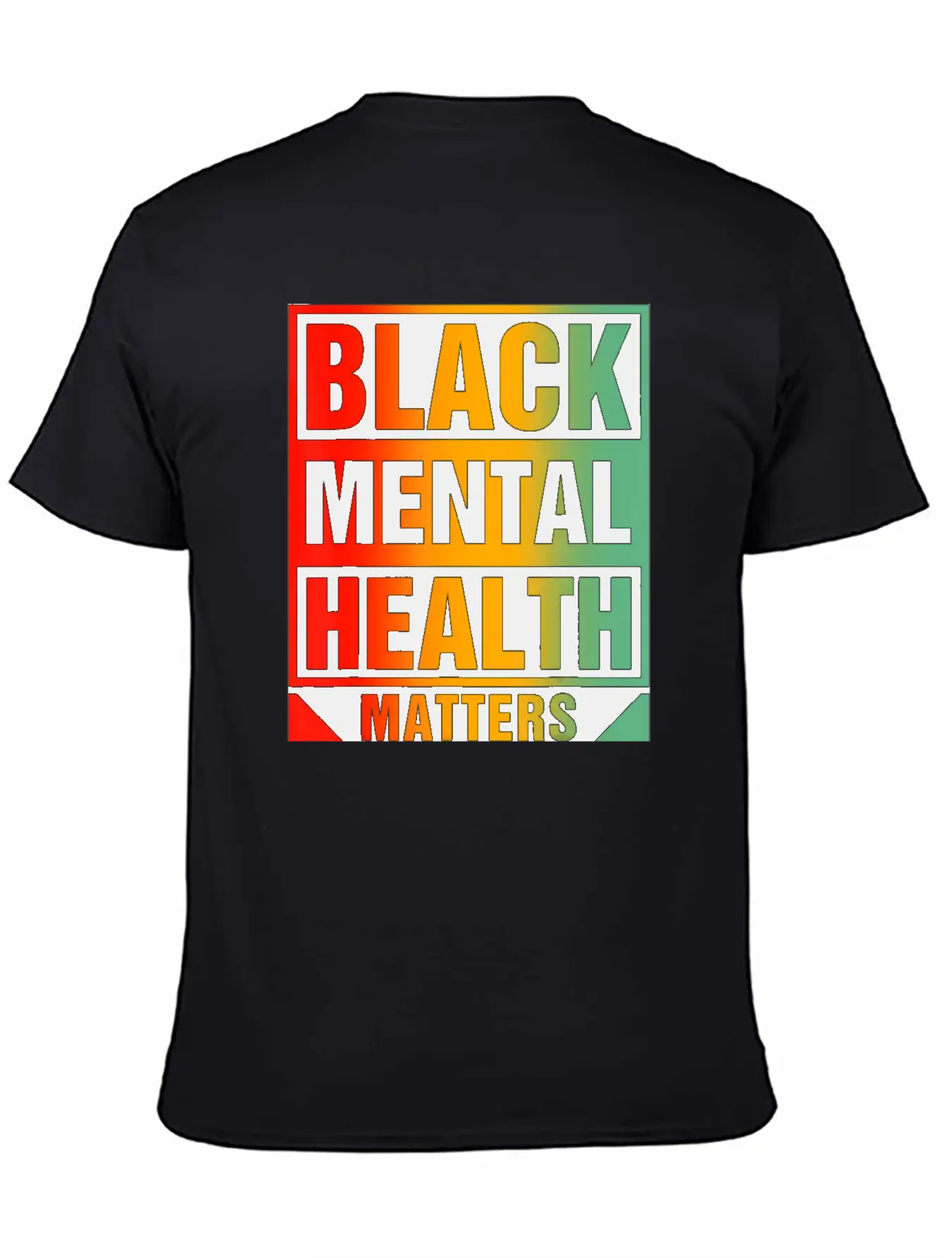 Black Mental Health Matters Unisex Casual T-Shirt – Clean Design For Daily Comfort