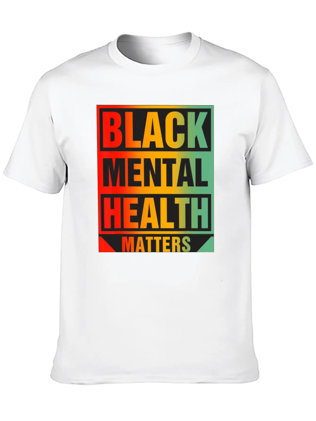 Black Mental Health Matters Unisex Casual T-Shirt – Clean Design For Daily Comfort