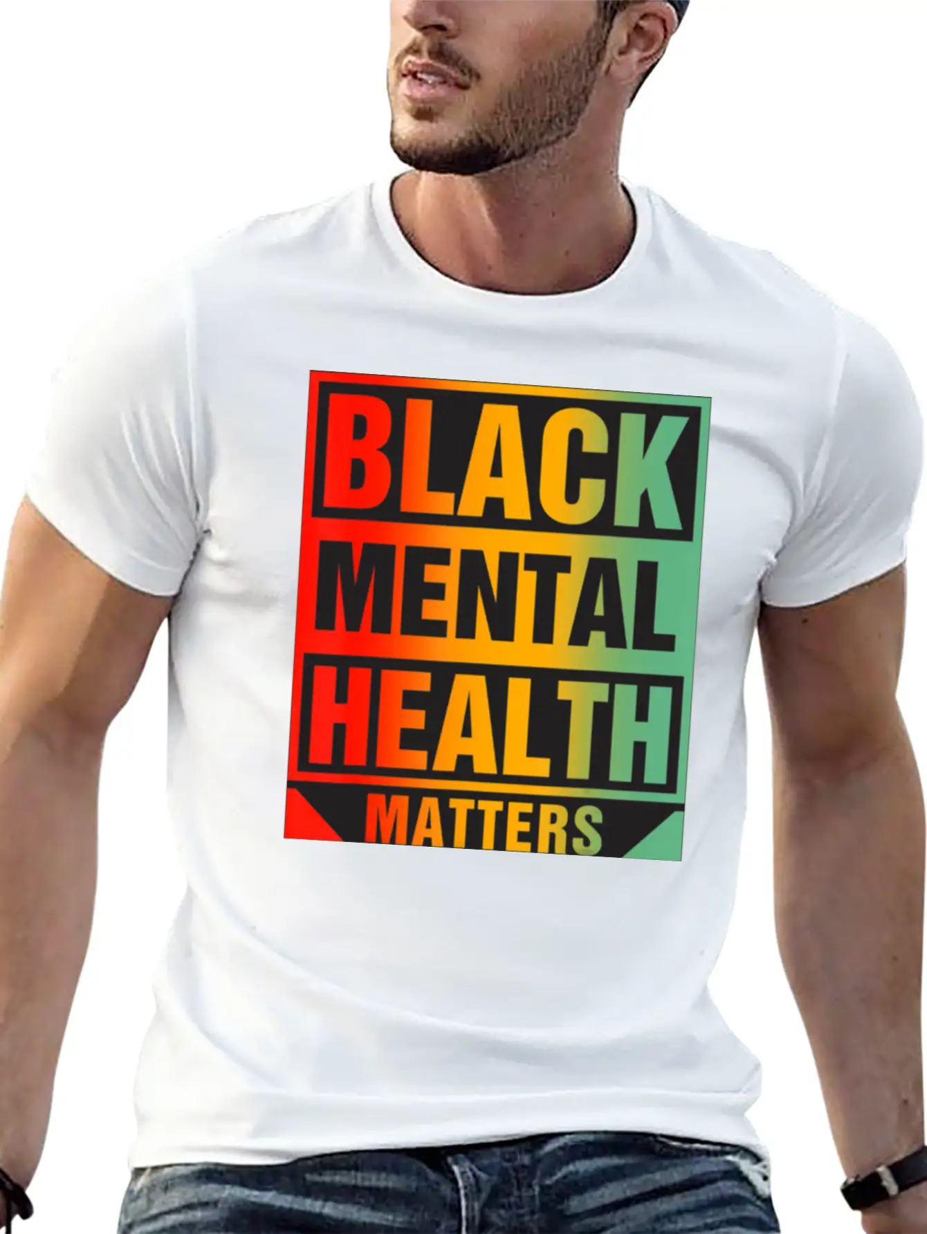 Black Mental Health Matters Unisex Casual T-Shirt – Clean Design For Daily Comfort