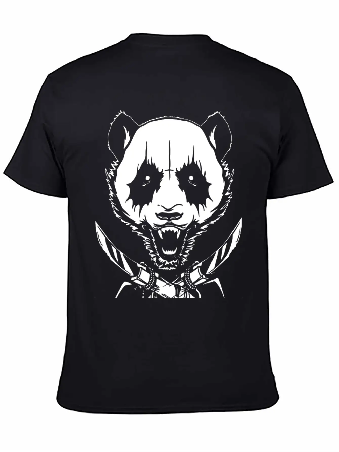 Black Metal Panda Timeless Short Sleeve Tee – Comfy And Minimalist Design