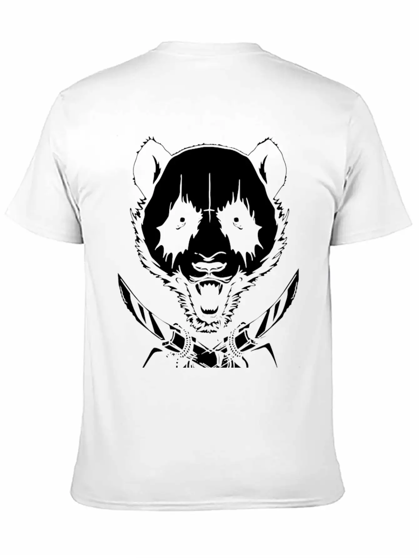 Black Metal Panda Timeless Short Sleeve Tee – Comfy And Minimalist Design