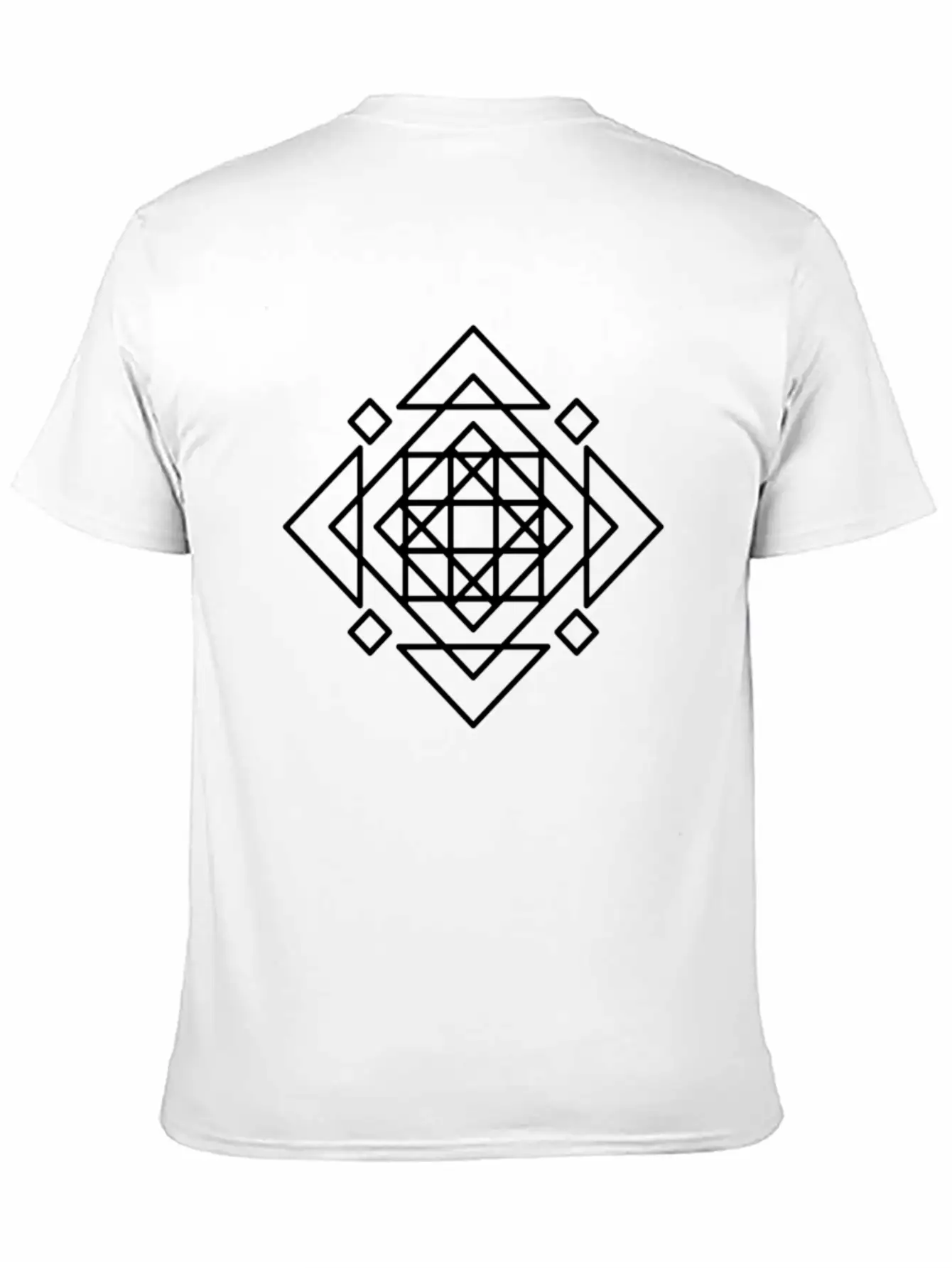 Black Mosaic Timeless Short Sleeve Tee – Comfy And Minimalist Design