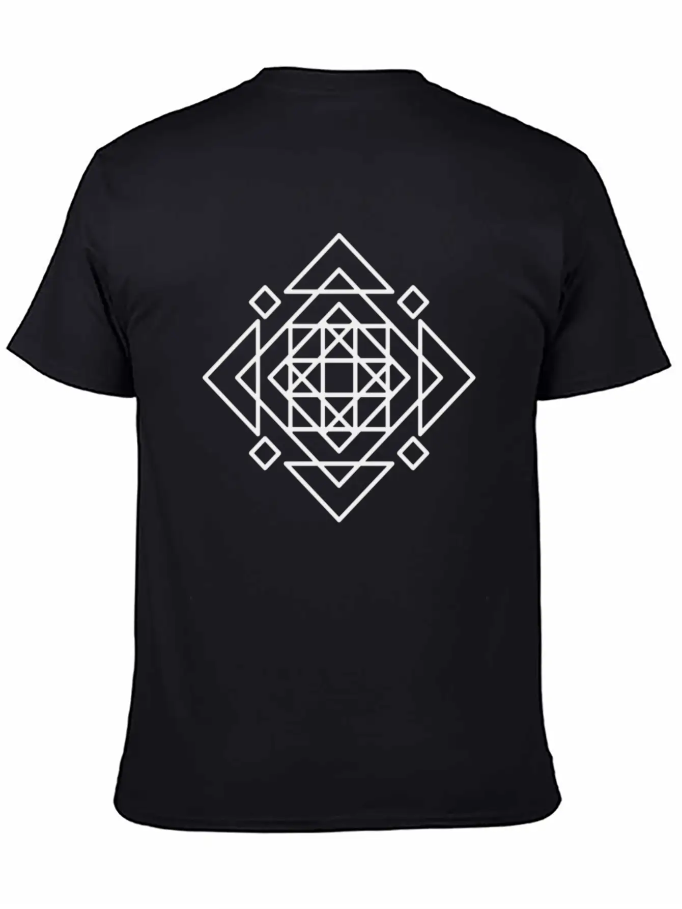 Black Mosaic Timeless Short Sleeve Tee – Comfy And Minimalist Design