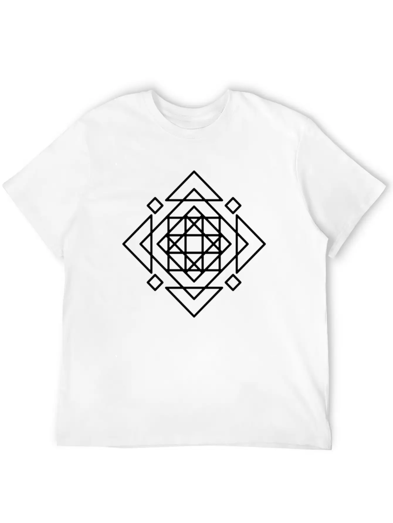 Black Mosaic Timeless Short Sleeve Tee – Comfy And Minimalist Design
