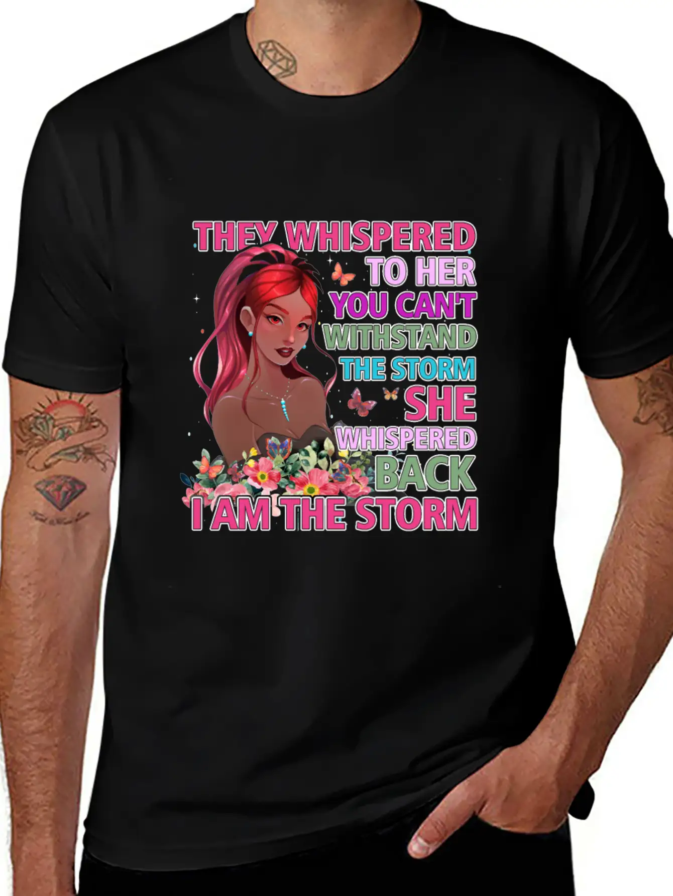 Black Queen Natural Afro African American Storm Unisex Short Sleeve Soft Cotton T-Shirt – Casual Everyday Wear