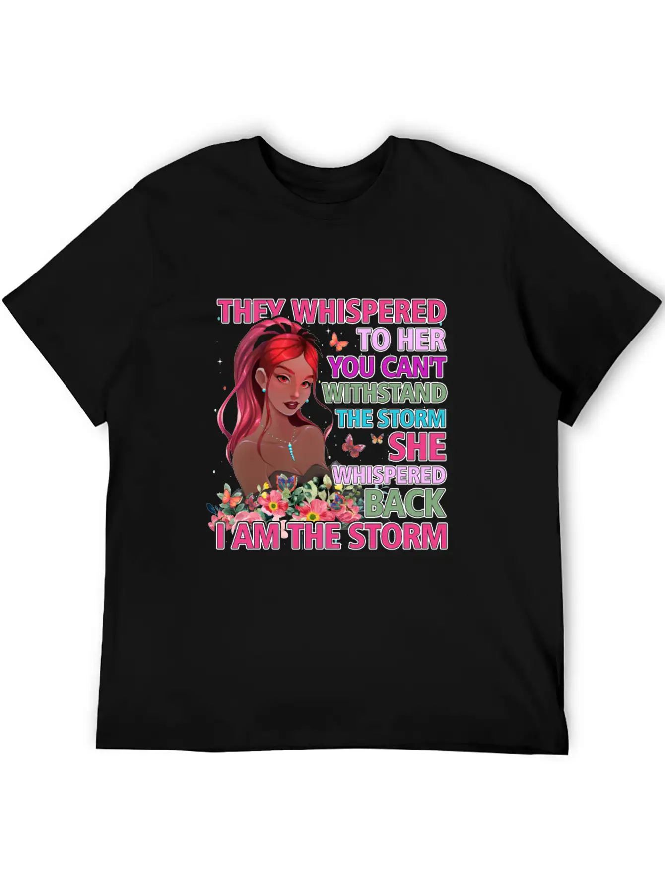 Black Queen Natural Afro African American Storm Unisex Short Sleeve Soft Cotton T-Shirt – Casual Everyday Wear