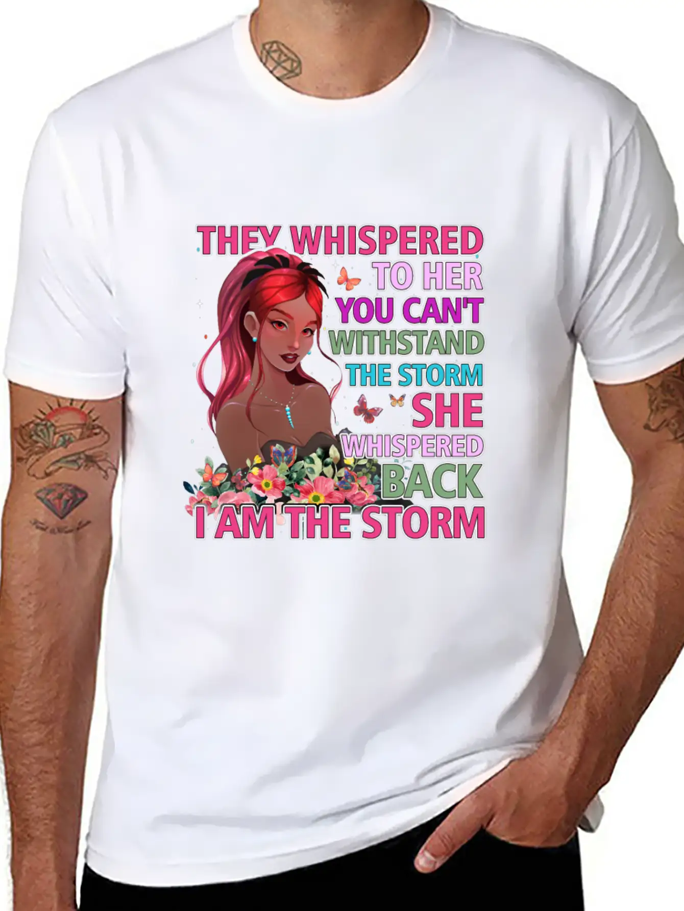 Black Queen Natural Afro African American Storm Unisex Short Sleeve Soft Cotton T-Shirt – Casual Everyday Wear