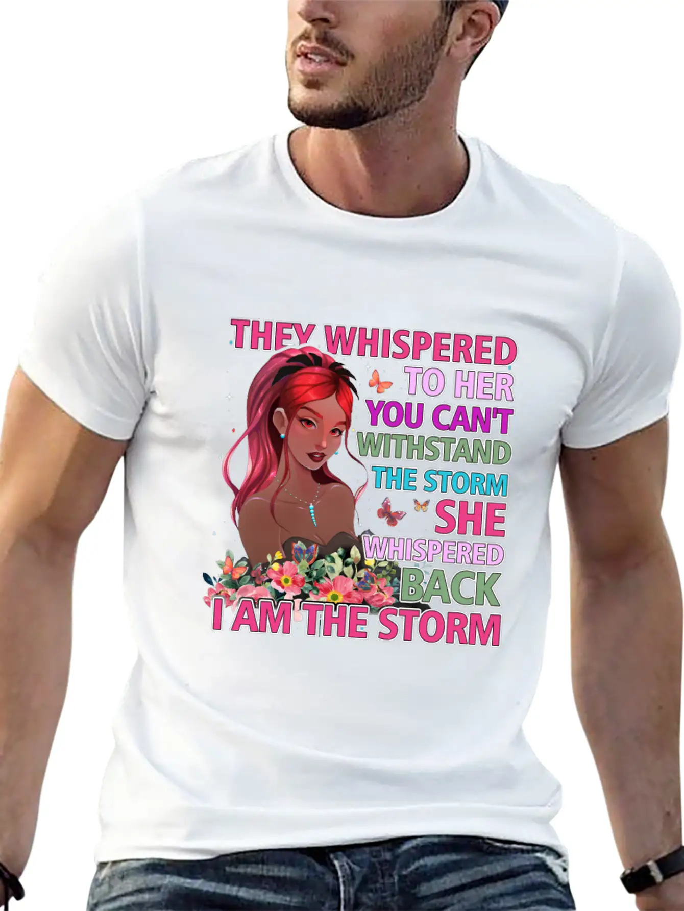 Black Queen Natural Afro African American Storm Unisex Short Sleeve Soft Cotton T-Shirt – Casual Everyday Wear